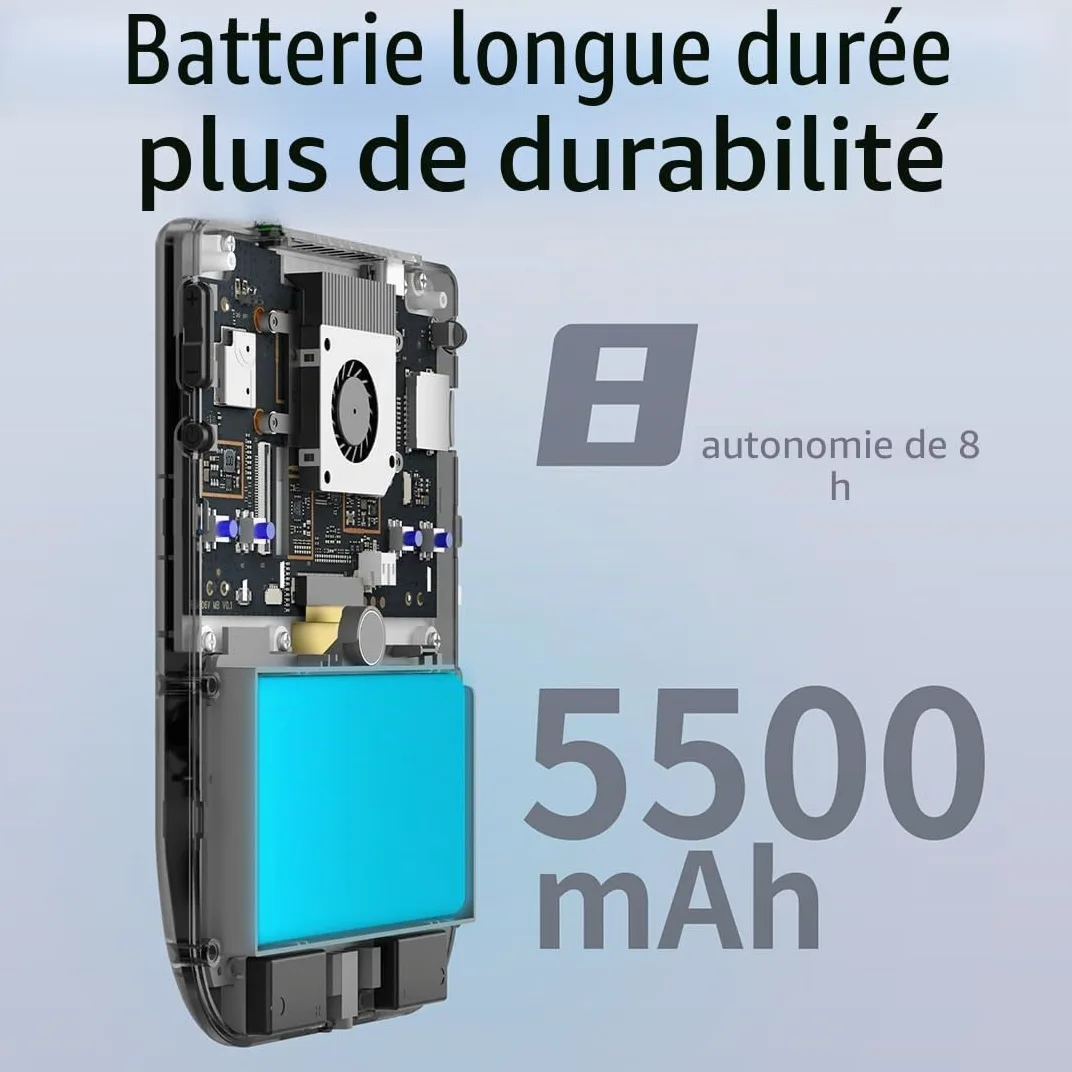 JOYARCH RG406V Console de jeu portable, carte TF 256G, plus de 9000 jeux, écran tactile IPS de 5,48 pouces, Android 13, Unisoc T820, émulateur rétro, batterie 5500 mAh, noir