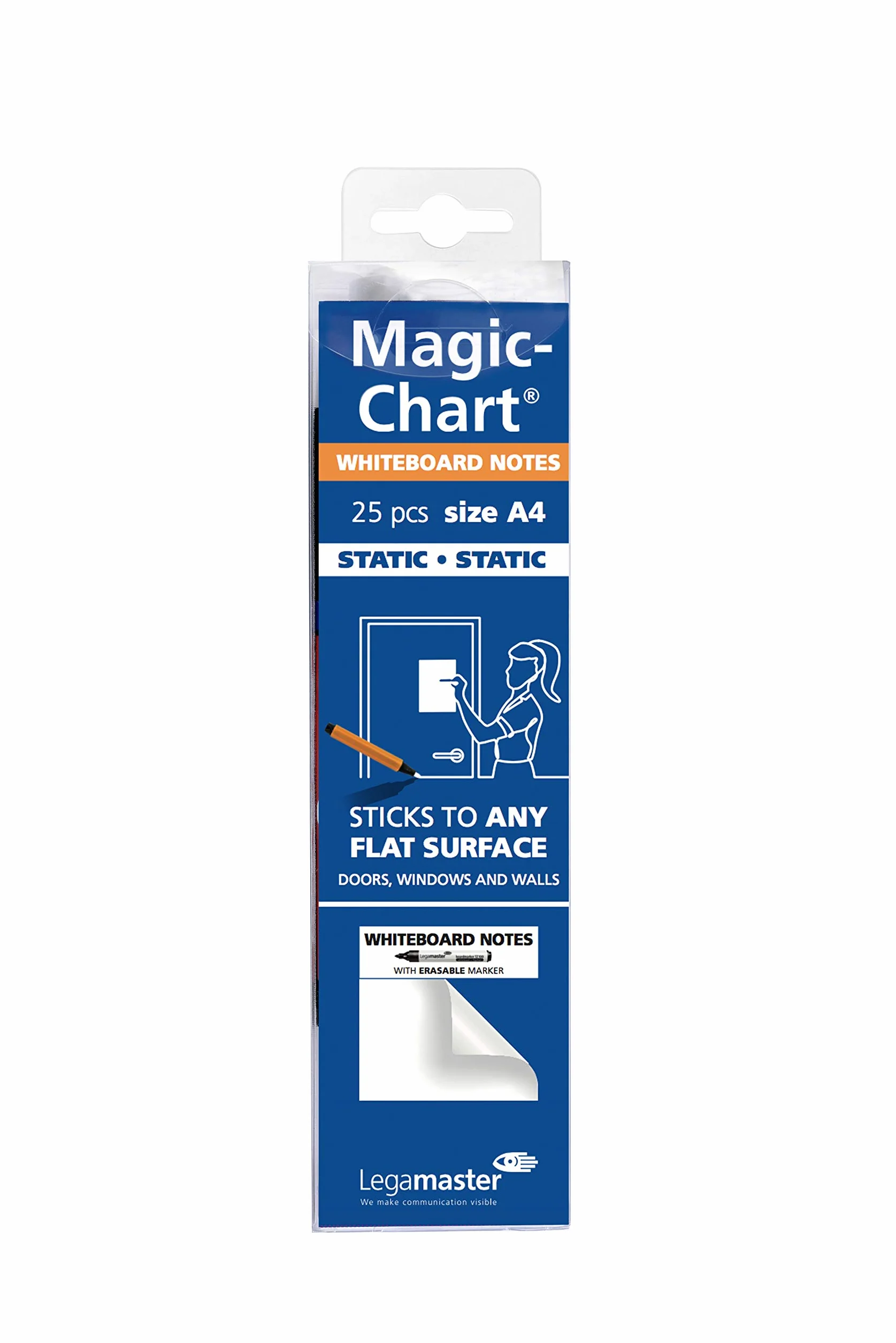 Legamaster Magic-Chart Notes Tableau blanc Polypropylène quadrillé 20 x 30 cm A4