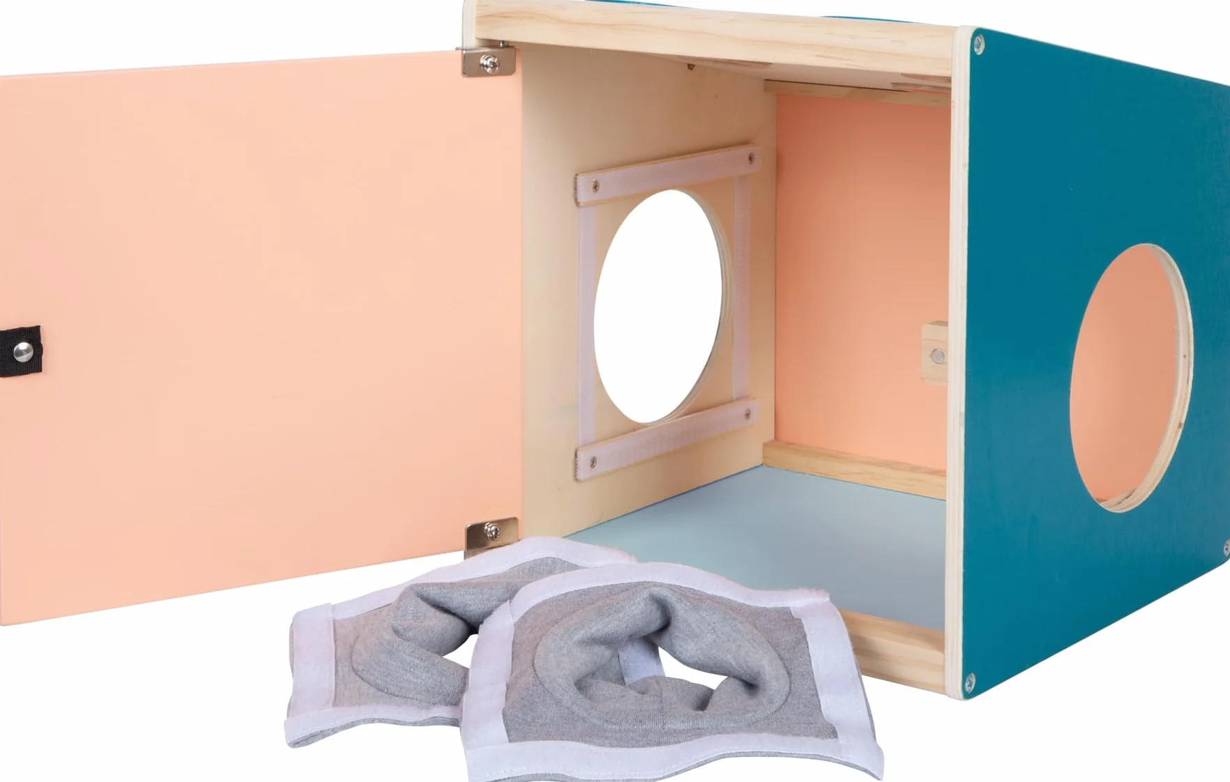 Boîte Tactile Sensory Small Foot Voir Écouter Sentir Toucher Bois 3 Ans