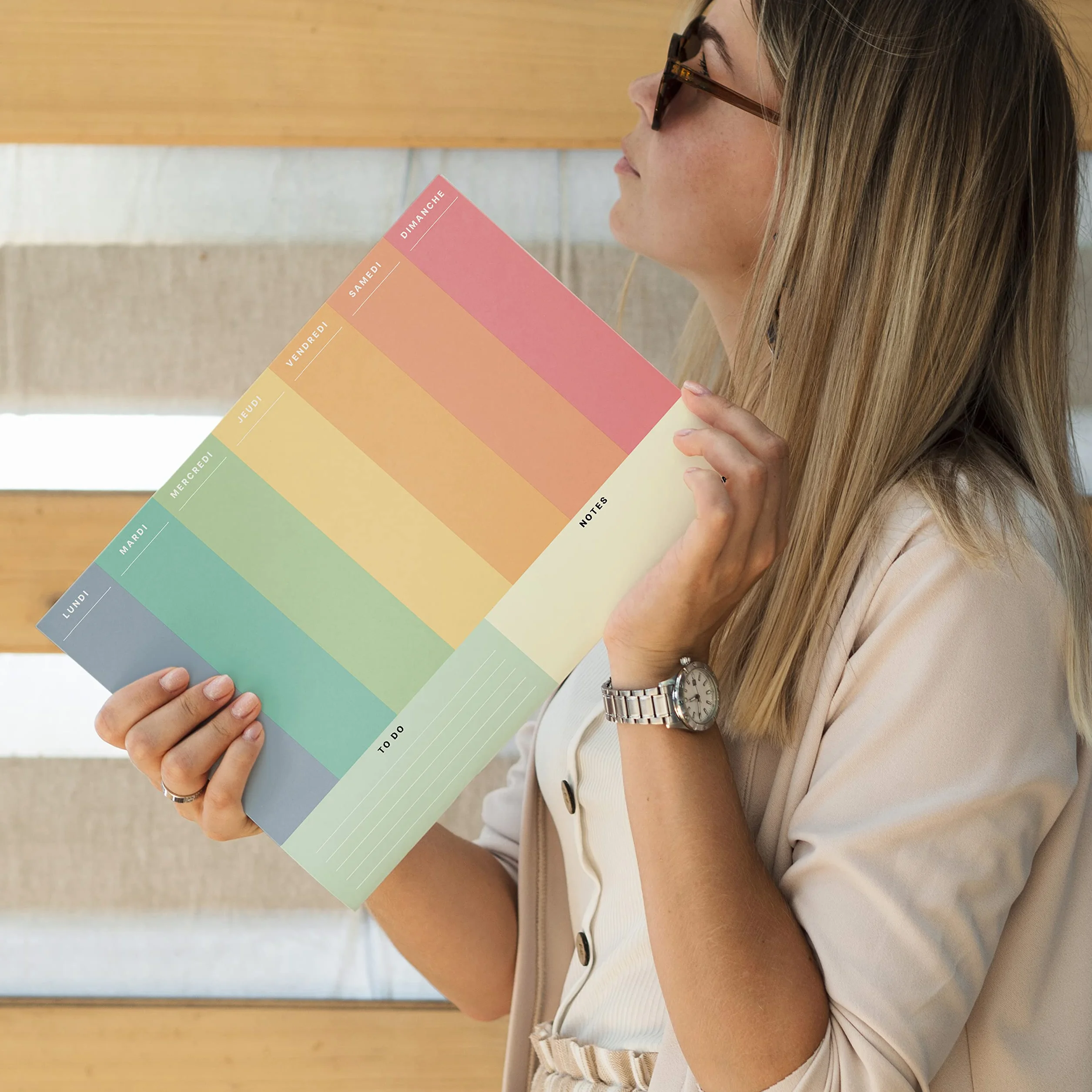 Planificateur Hebdomadaire A4 Sans Date - Organisateur de Bureau