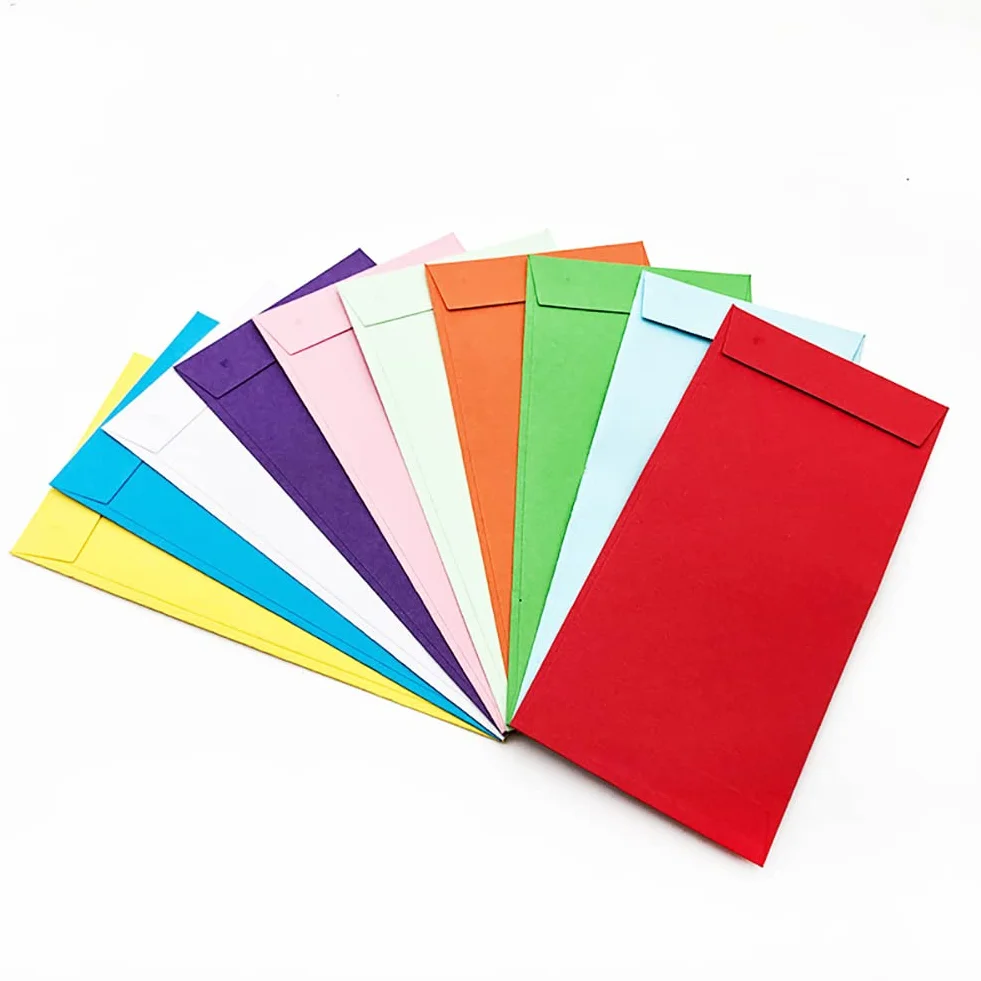 Enveloppes Autocollantes pour Chèques Lot de 40 Couleurs