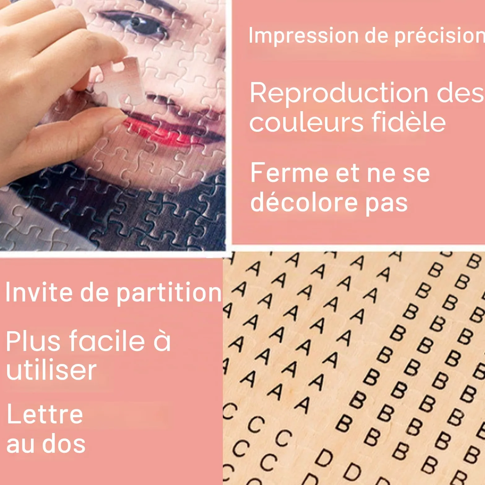 Puzzle Personnalisé Photo 5000 Pièces Personnalisable Cadeau, Puzzle de Mariage, Animal de Compagnie, Paysage, 5000 Pcs