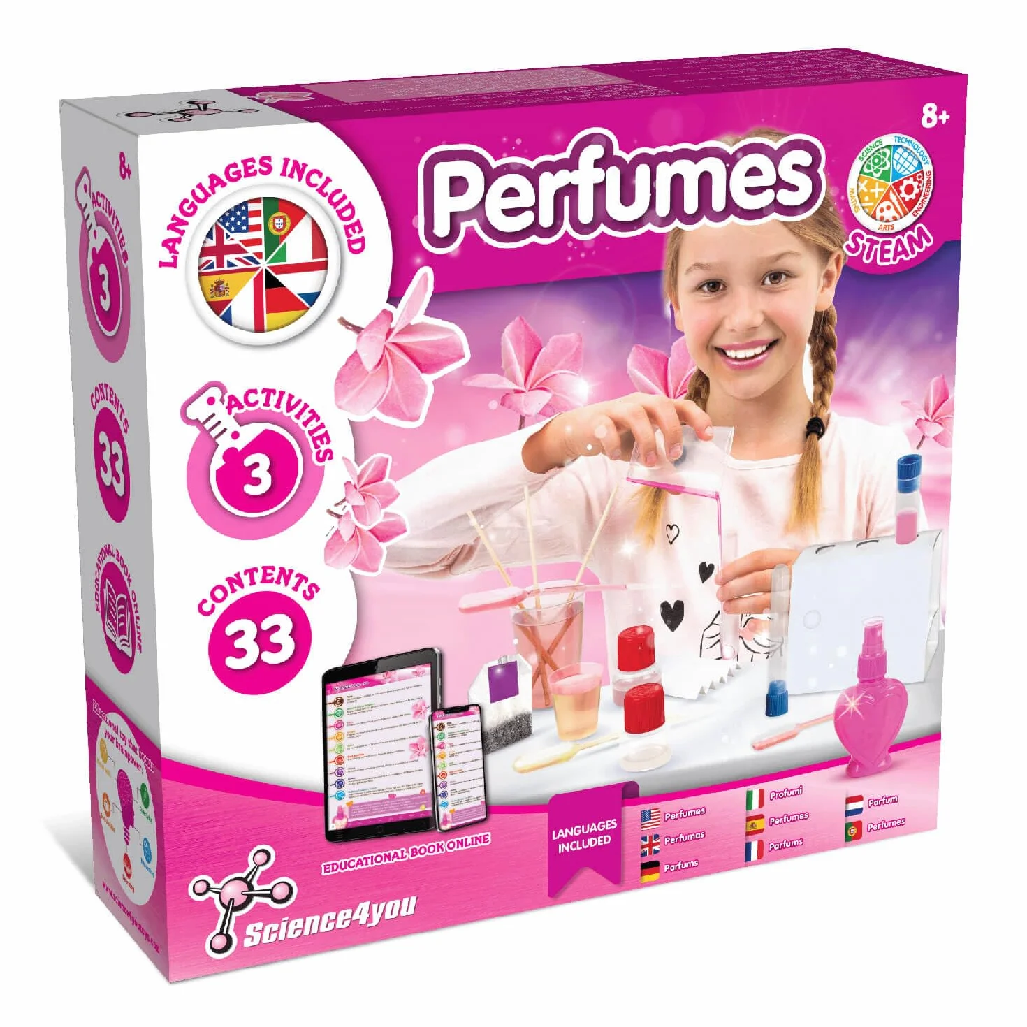 Science4you Usine de Parfums - Kit Éducatif Scientifique pour Enfants, Jouet STEM, Expériences, Cadeau 8+ Ans