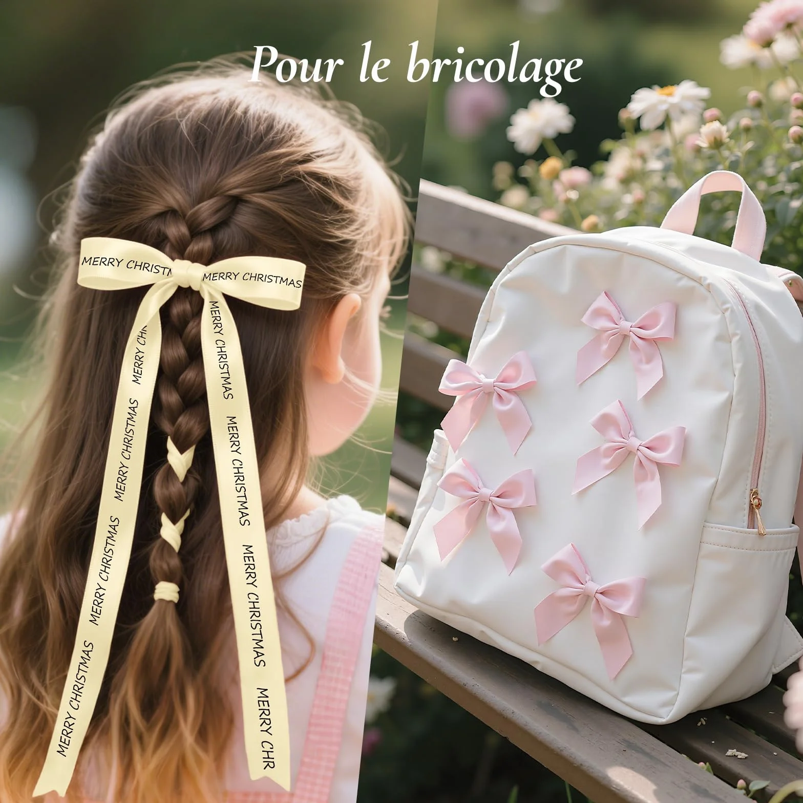 NIIMBOT N1 Ruban pour Étiqueteuse, Étiquette Cadeau, Ruban Soie Vêtements
