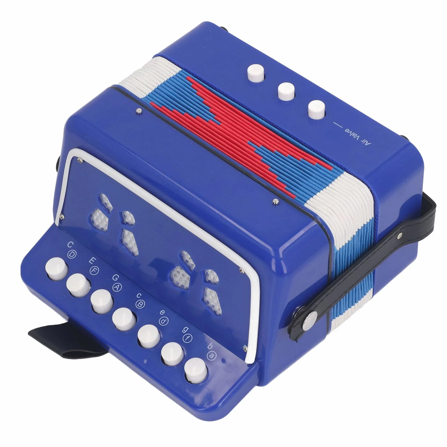 Accordéon à Boutons éducatif pour Enfants 7 Touches Développement Musical 3 Ans