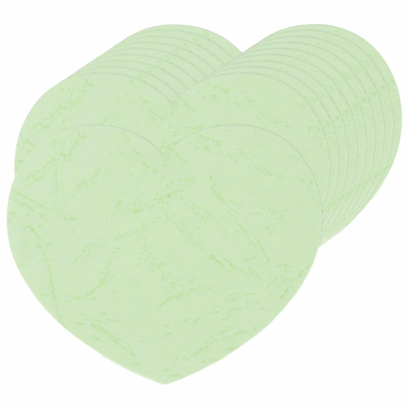 sourcing map Découpes en forme de cœur 10,2 x 8,1 cm Papier Vert clair Lot de 100