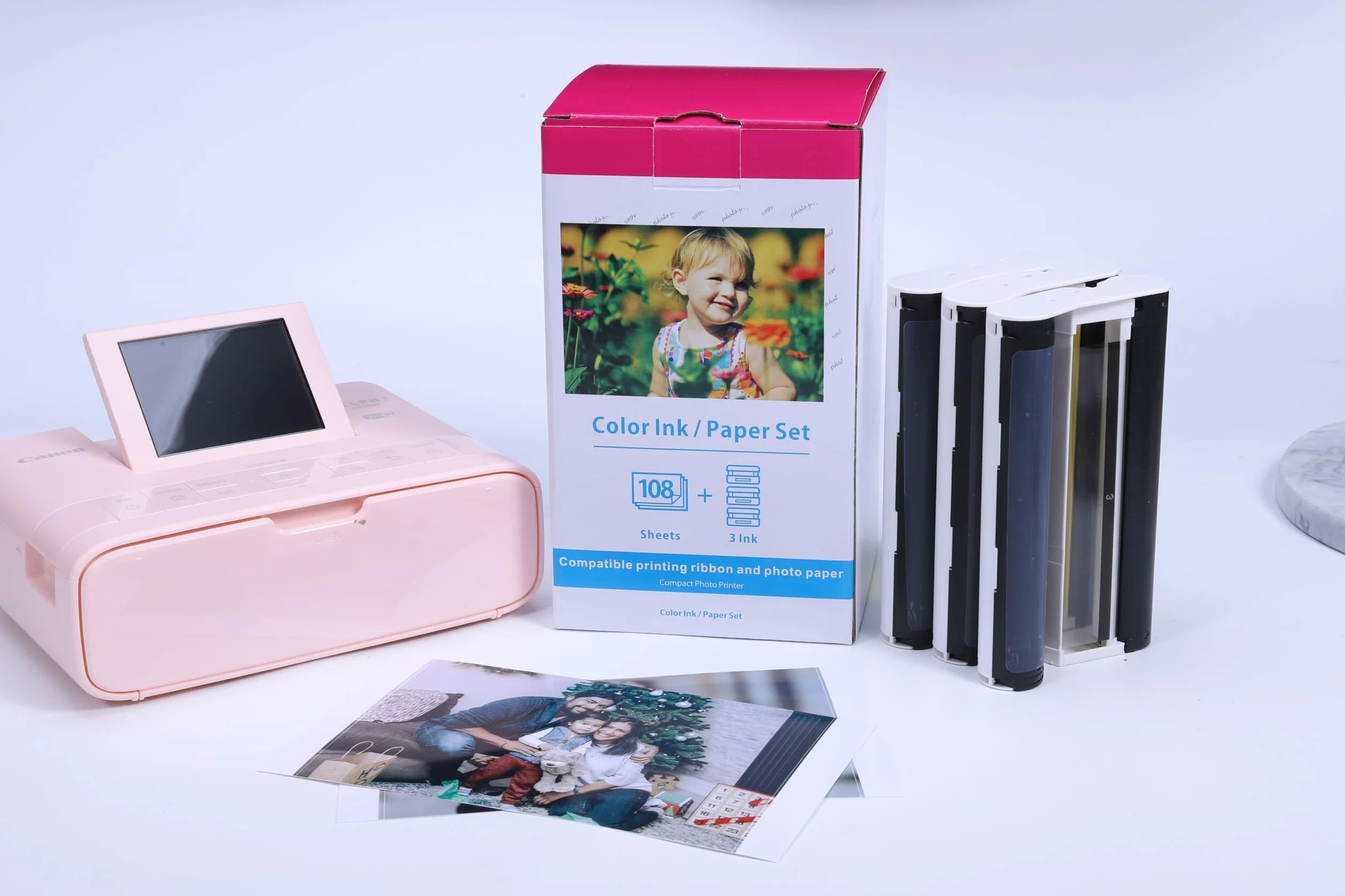 Canon Selphy CP1300 Papier Photo Cartouche Compatible KP-108IN 3115B001 108 Feuilles 100x148mm