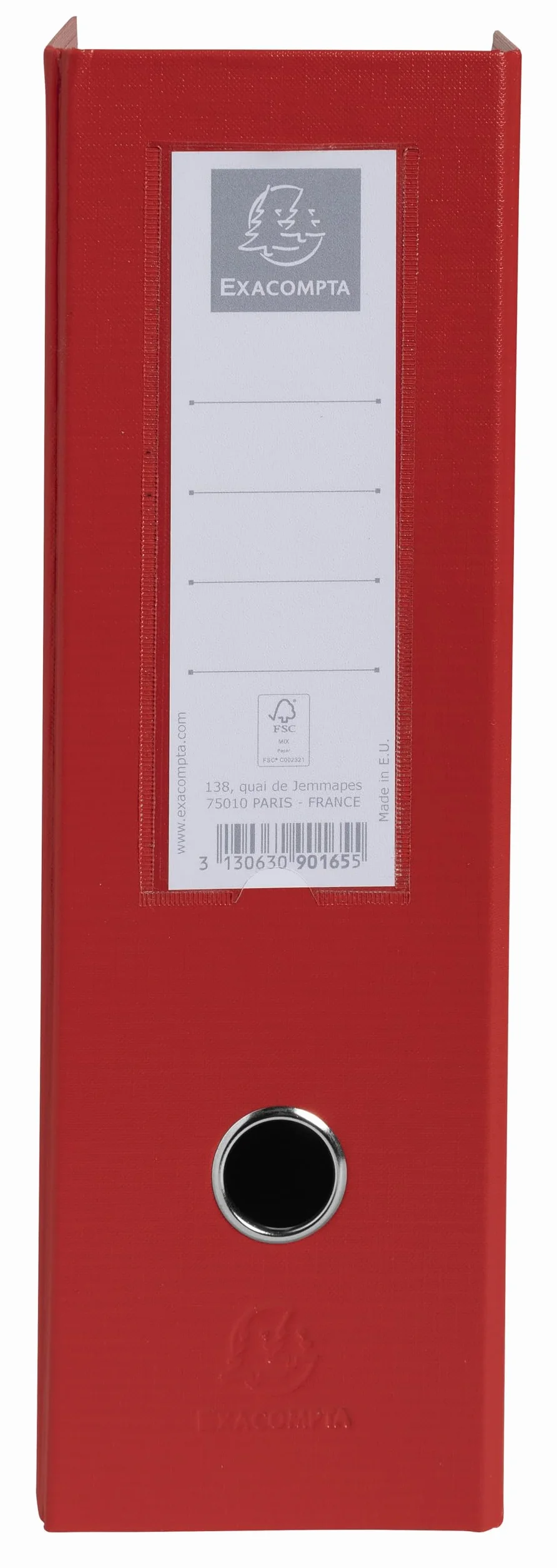 Exacompta Porte-revues carton extra rigide recouvert plastique 10 cm dos 25x31 cm A4 Rouge Carton de 10