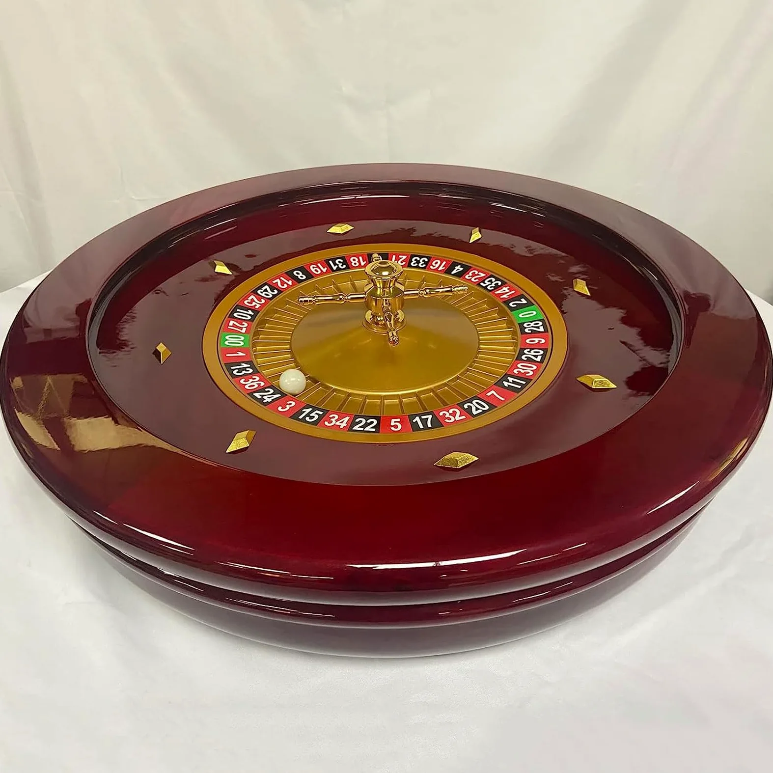 Jeu de roues de roulette en bois – Précision de qualité casino pour soirée de jeu et divertissement à domicile