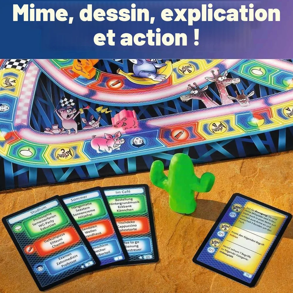 Ravensburger 26772 - Hippopotame sur des Montagnes Russes - Jeu de société pour Toute la Famille, Jeu pour Adultes et Enfants de 10 à 99 Ans, pour 3 à 12 Joueurs - Jeu de société, Jeu de réveillon