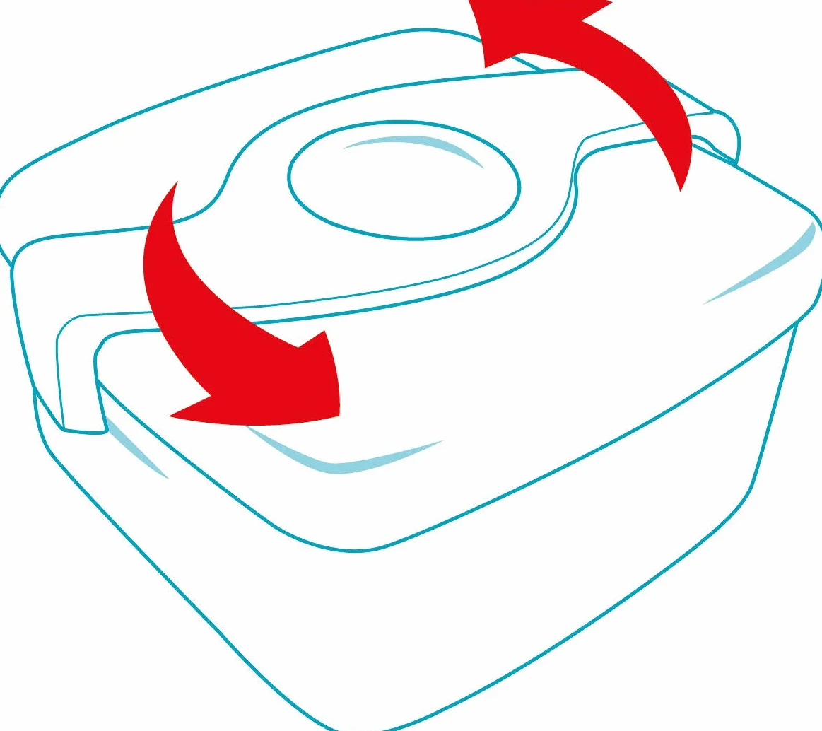 Maped Picnik Origins Boîte à Déjeuner Enfants 2 Compartiments Amovible Plastique Sans BPA 1,4L Bleu Vert