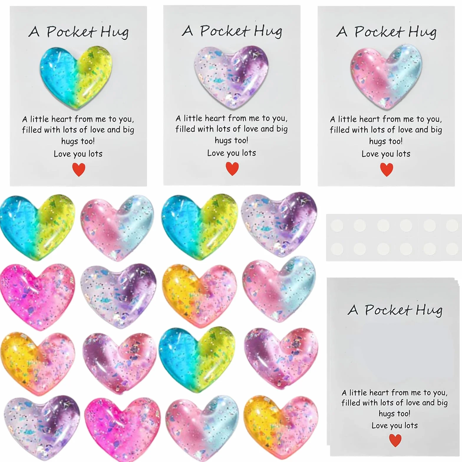 Pocket Hug Token Cœur Heart 12 pièces