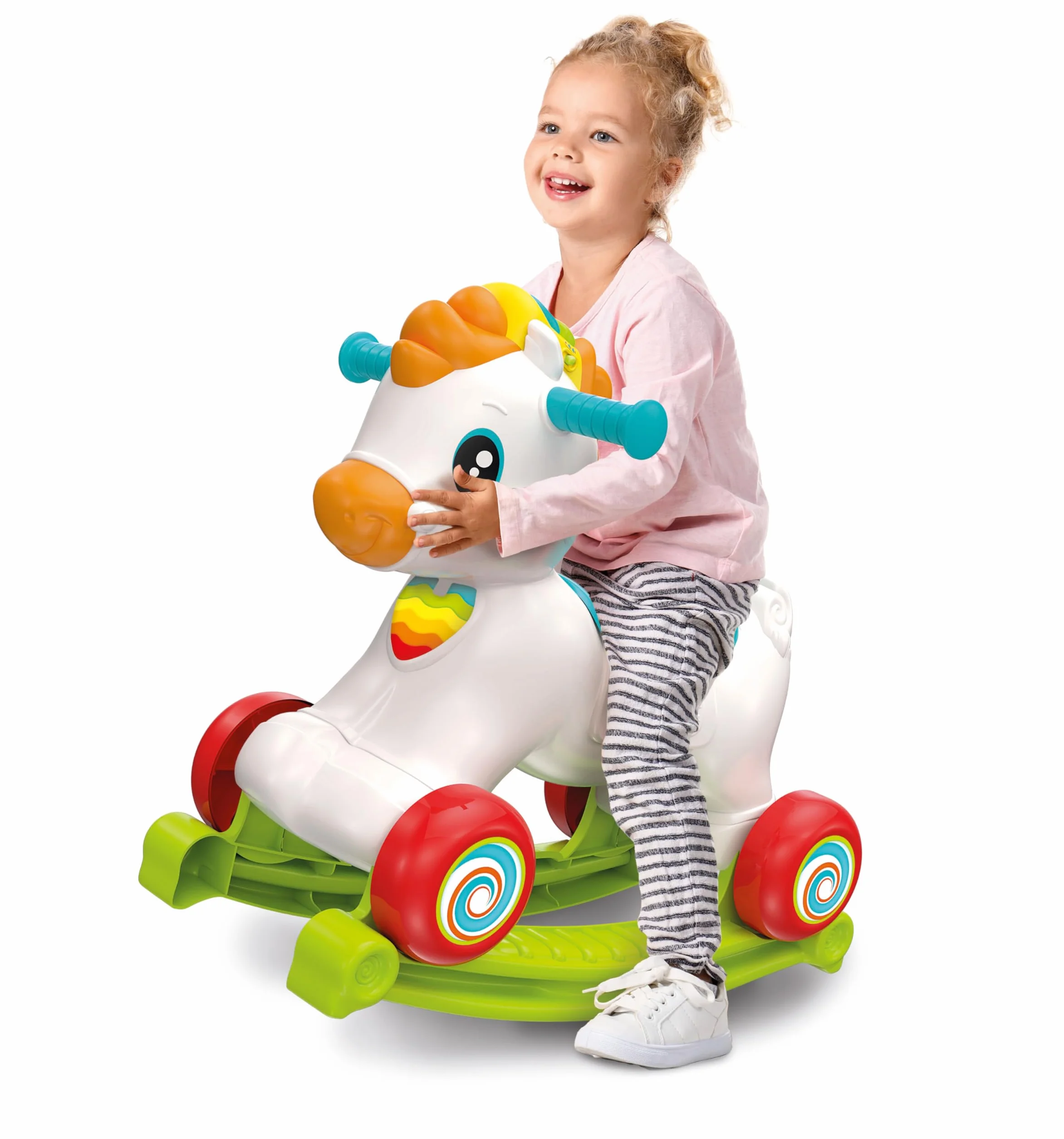 Clementoni 61556 Tito Cheval à Bascule avec Musique Chiffres Lettres pour Bébés 12 Mois