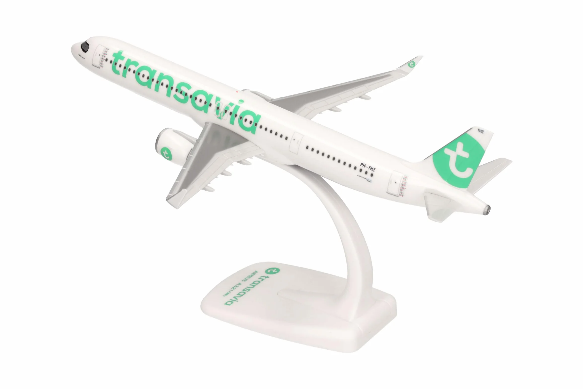 Herpa Avion Miniature Snap-Fit Transavia Airbus A321neo PH-YHZ échelle 1:200 plastique modèle collection support