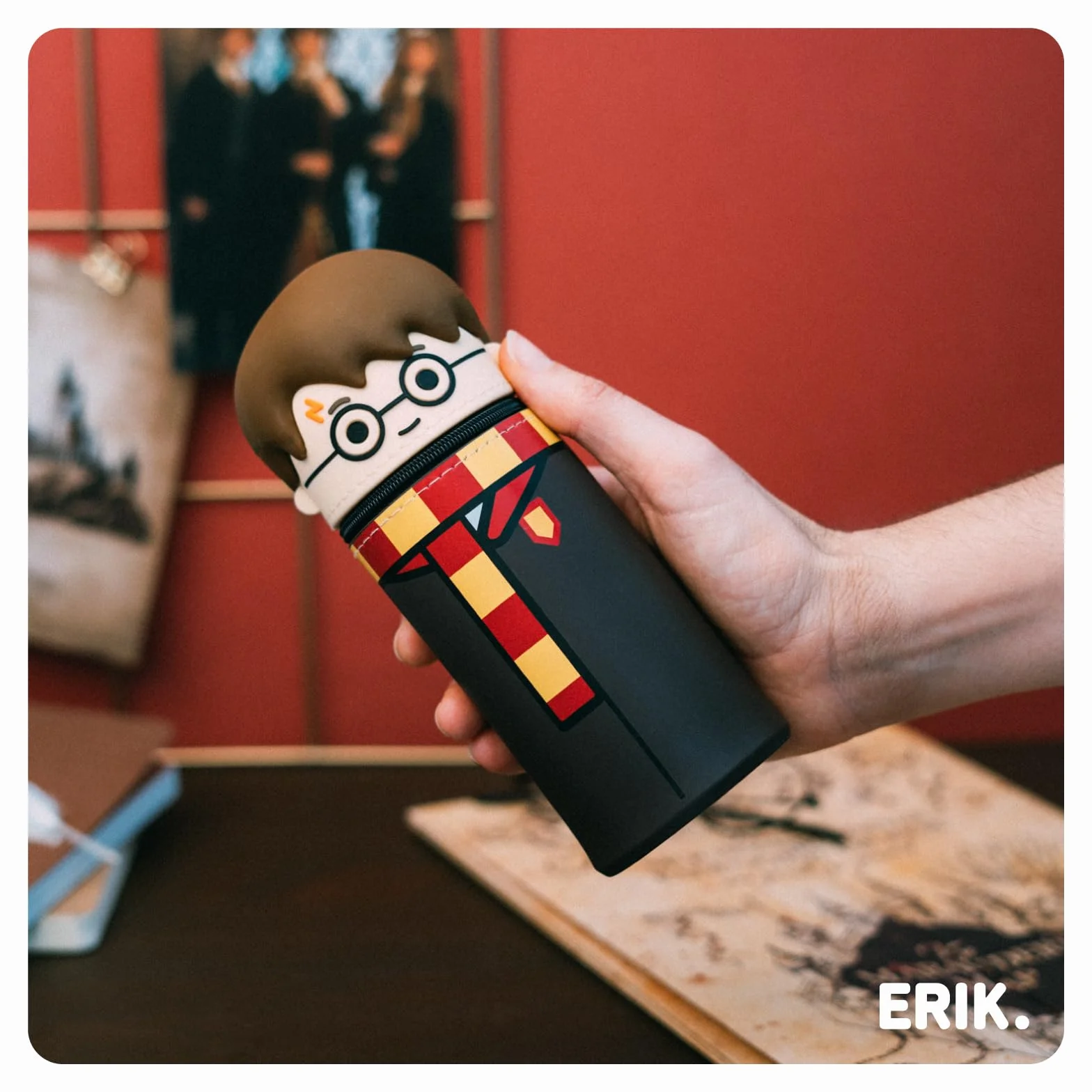 Trousse Harry Potter Silicone Extensible Fournitures Scolaires Grupo Erik
