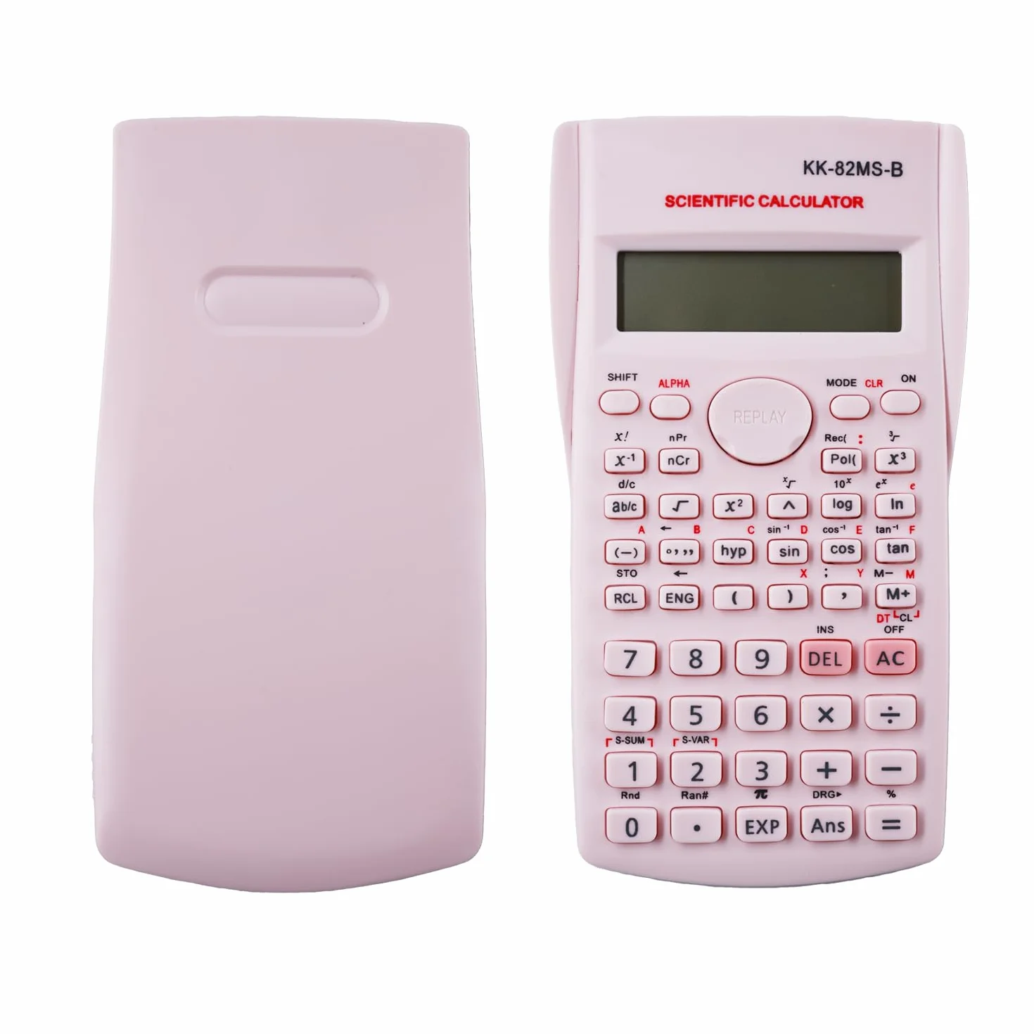 Calculatrice Scientifique Portable 240 Fonctions Affichage Deux Lignes Rose