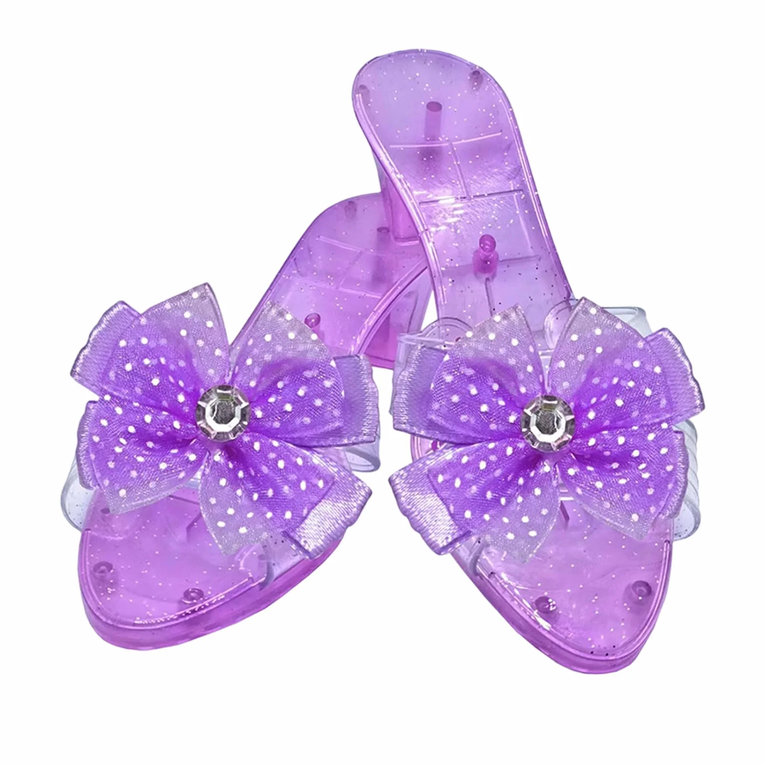 Chaussures Princesse Talons Fille Sandales Antidérapantes Gelée Paillettes 3-6 Ans