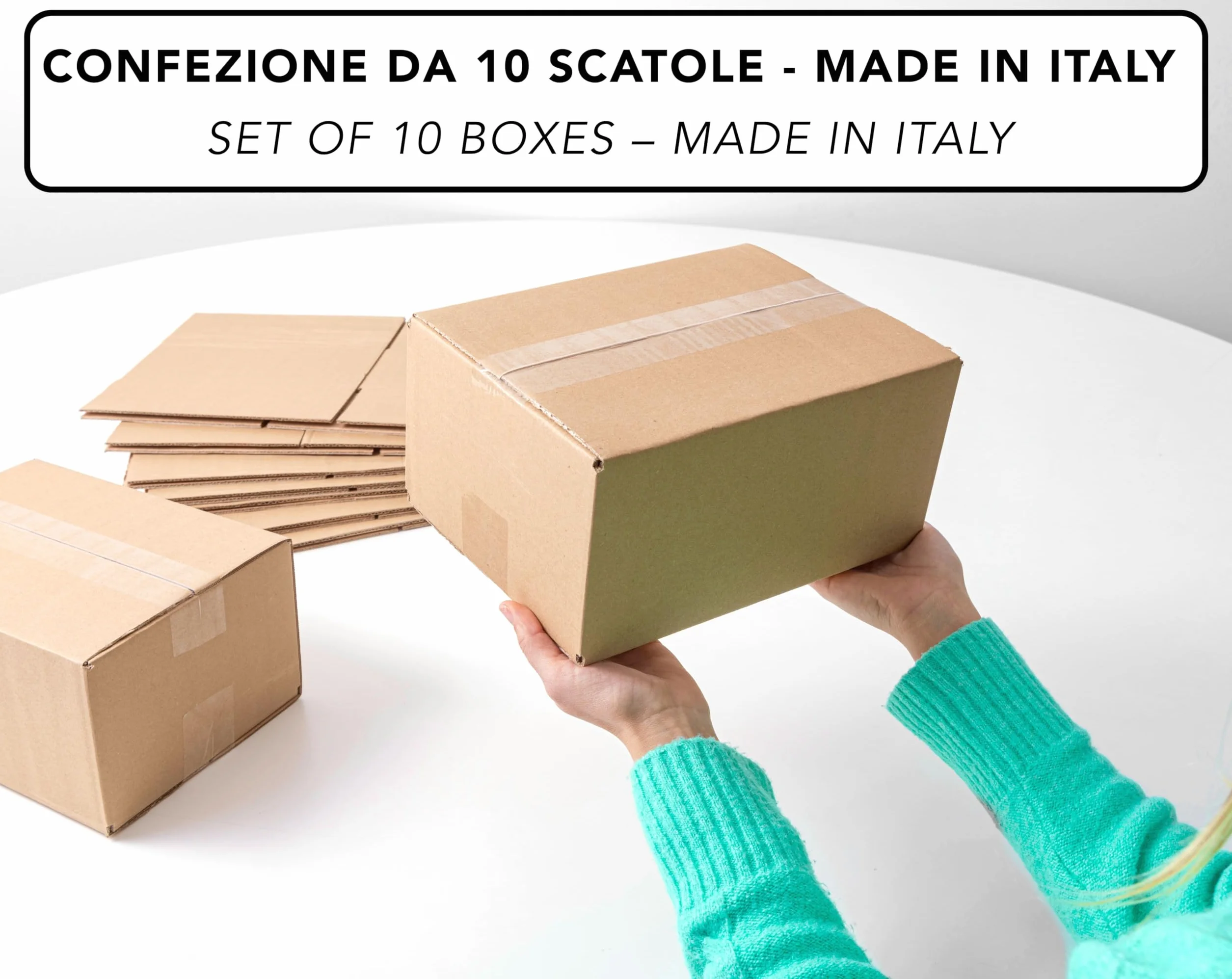 IPEA Boîtes en Carton 25 x 18 x 12 cm 10 Pièces pour Expéditions E-Commerce Emballage