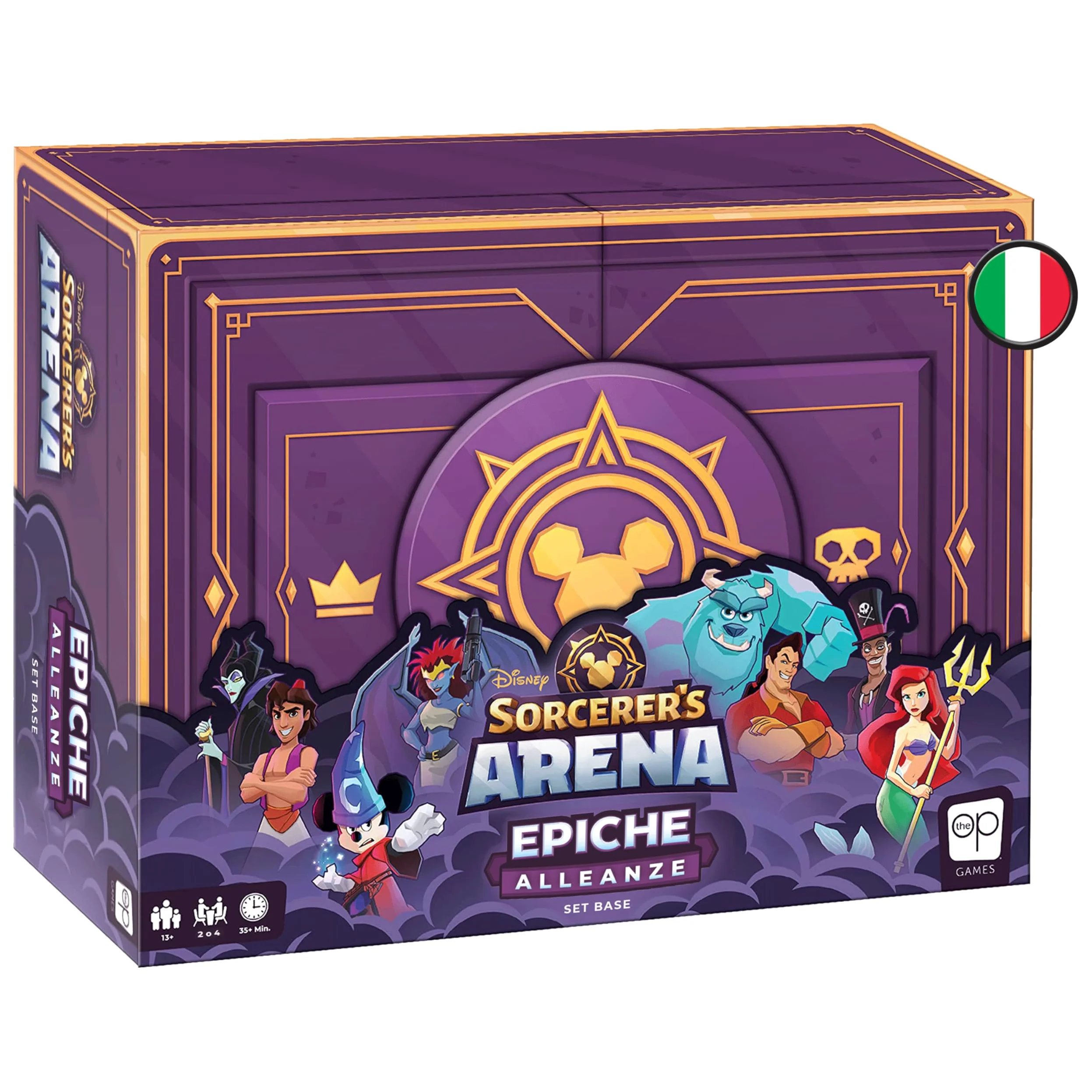 Asmodee - Cortex Challenge - Edition Disney - Jeux de société - Jeux de cartes - Jeu de mémoire et d'observation - Jeu famille à partir de 6 ans - 2 à 6 joueurs - version italienne