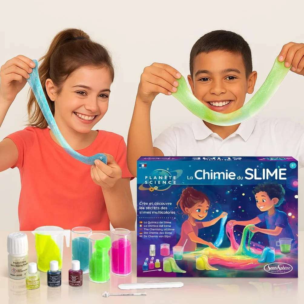 Sentosphère Planète Science La Chimie du Slime Fabriquer Son Propre Slime Atelier Créatif pour Enfants dès 8 Ans Fabriqué en France