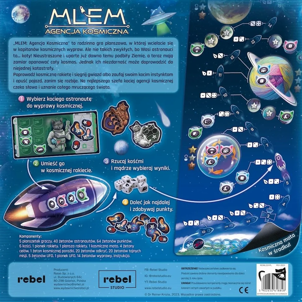 MLEM : Space Agency (PL) | Jeu de société | Jeu familial | Jeu d'ambiance | 2 à 5 joueurs | À partir de 8 ans