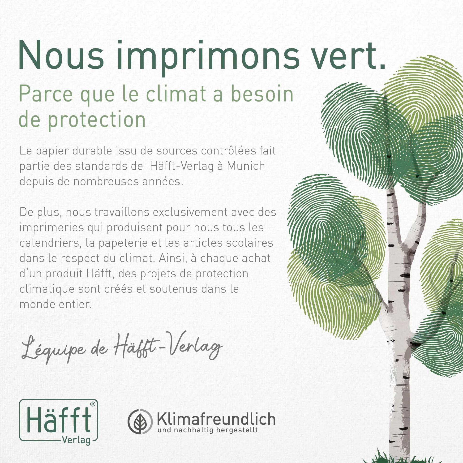Carnet d'adresses A5 avec onglet A-Z Feuille d'or - durable et respectueux du climat