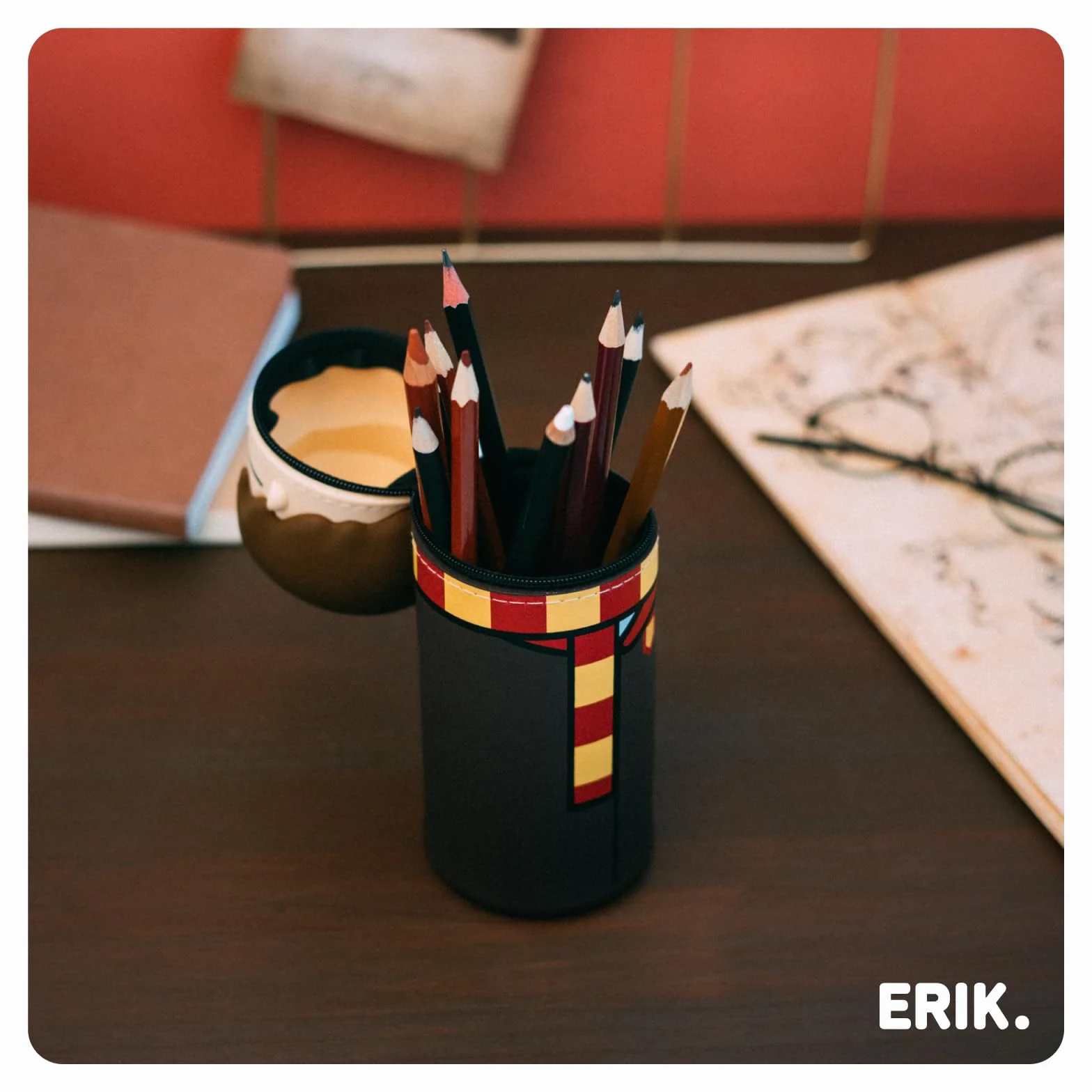 Trousse Harry Potter Silicone Extensible Fournitures Scolaires Grupo Erik