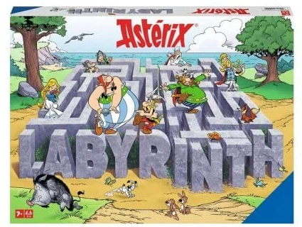cavernedesjouets pour Labyrinthe, Plateau Edition Speciale gaulois - pour Asterix Obelix - Jeu Famille, Version FR - Set Jeu Societe cassique + Carte