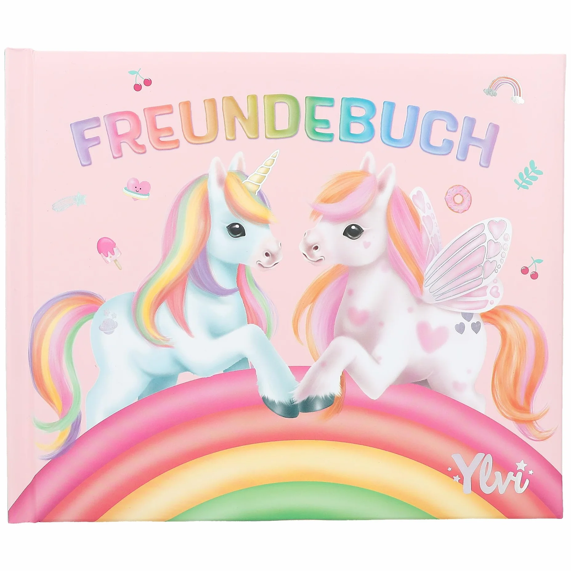 Depesche Ylvi Livre des Amis Rose Licorne Arc-en-Ciel 108 Pages