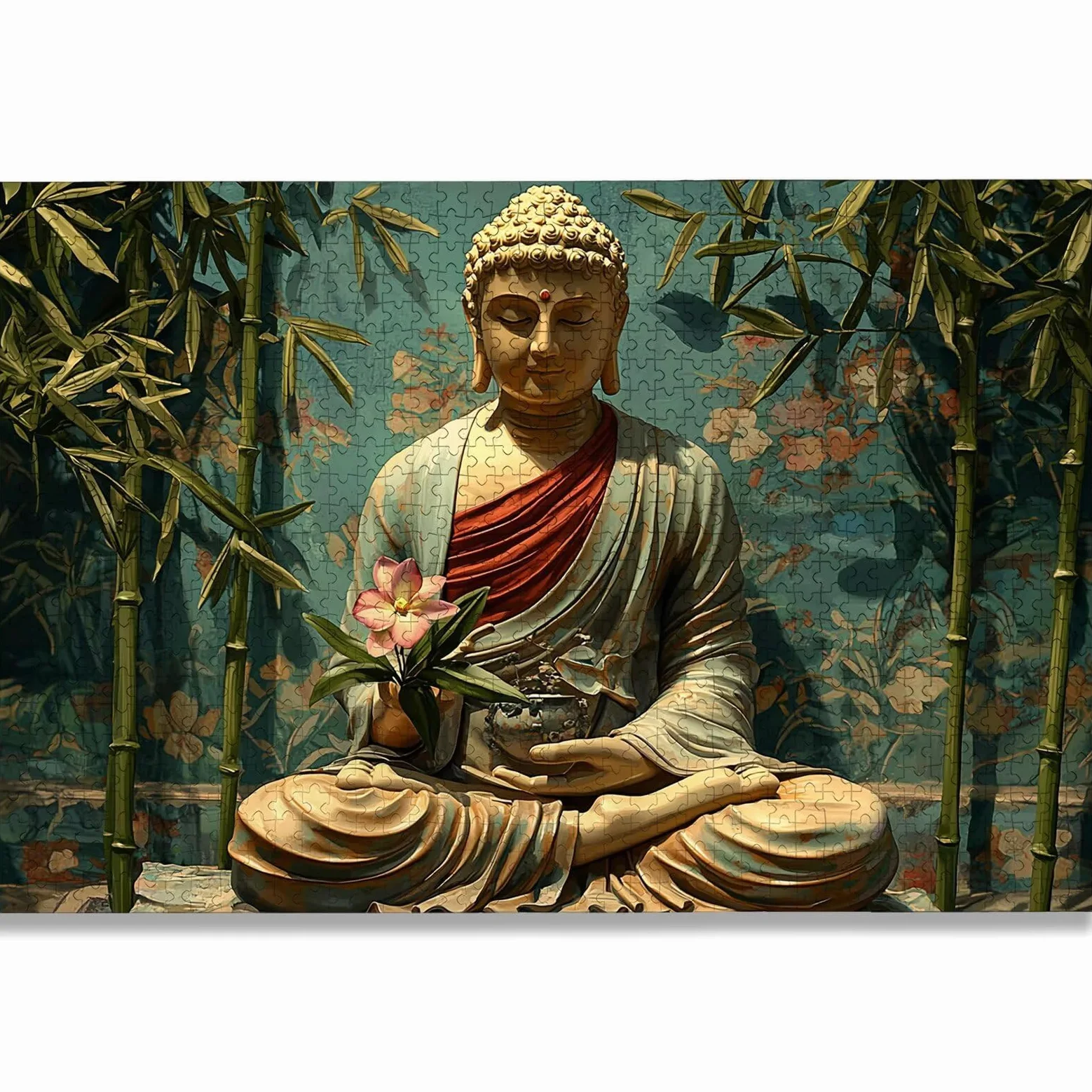 Puzzle Zen 2000 Pièces Adultes, Puzzle 2000 Pièces pour Adultes et Enfants à Partir de 14 Ans, Statue Puzzles Bois de Qualité Supérieure avec Une Boîte d'emballage Exquise, Cadeau Femme/Homme, -2011