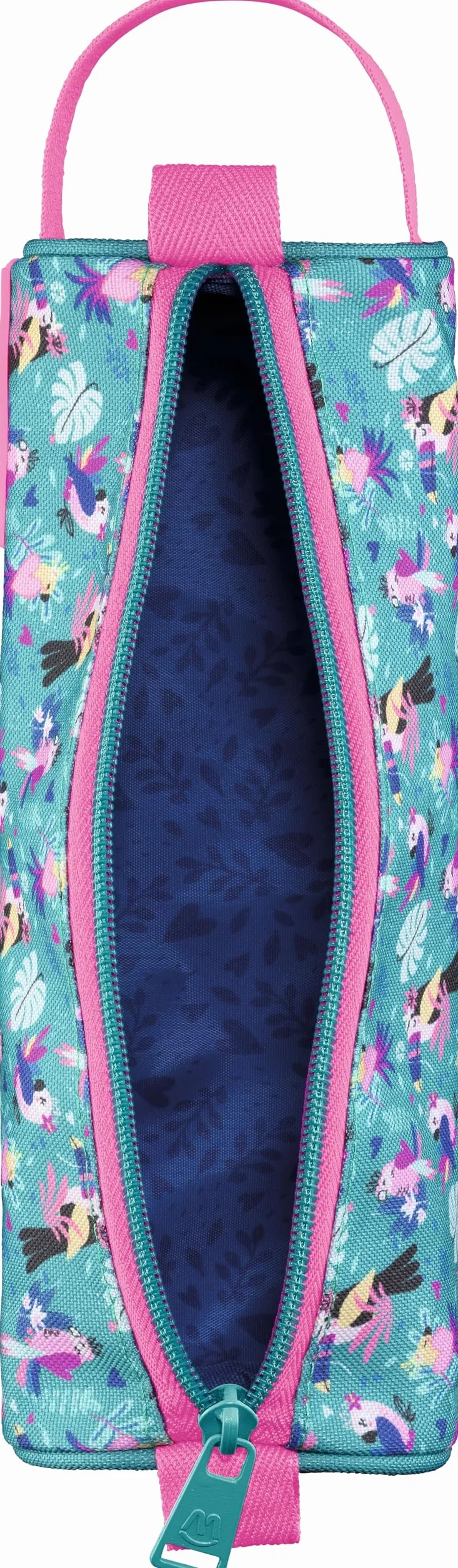 Maped Trousse Scolaire Tropical Tissu Zip Haute Résistance Ronde 22,5 x 7,5cm