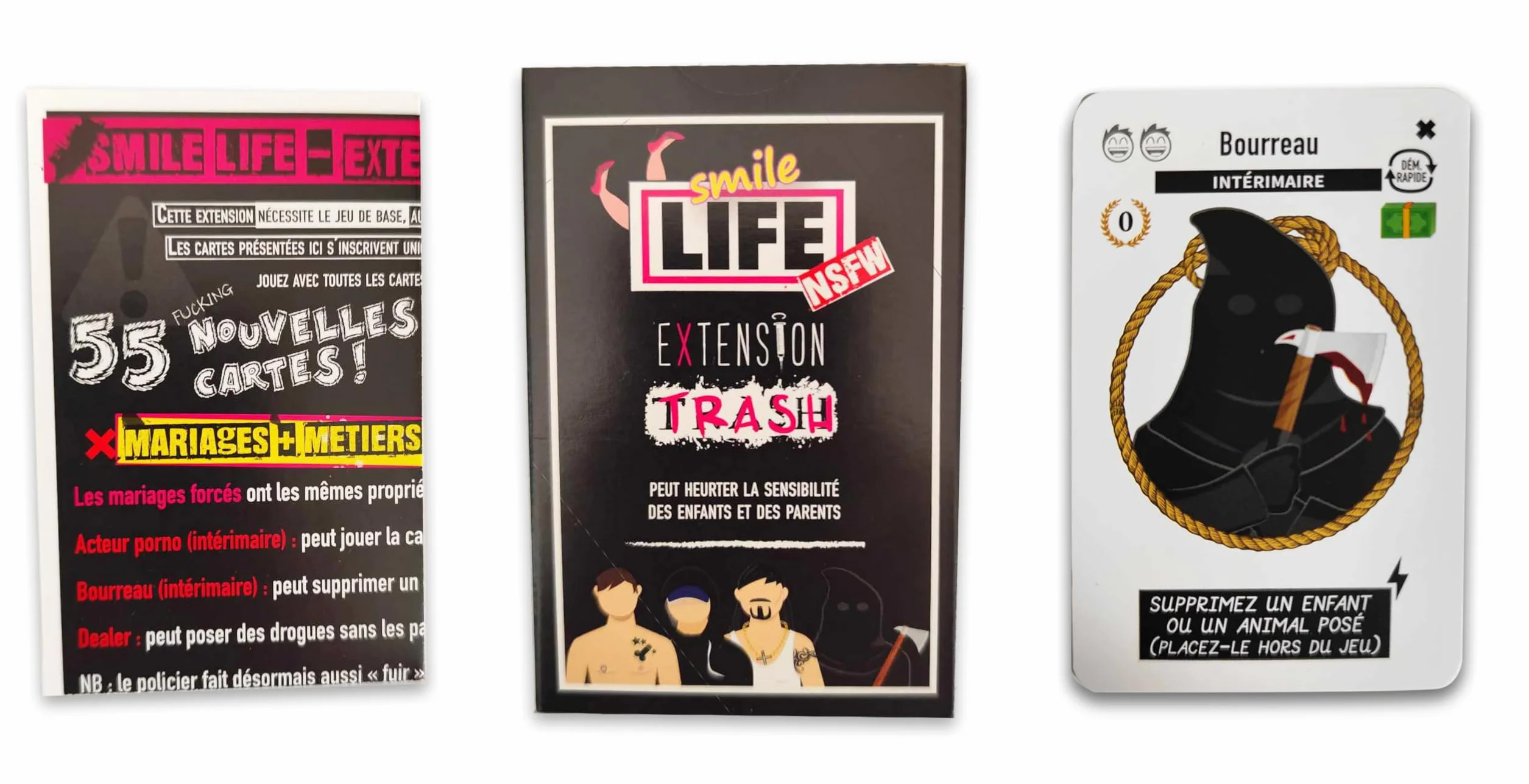 Blackrock Games Smile Life Extension Trash - Jeu de Cartes d'Ambiance - 16 Ans et Plus