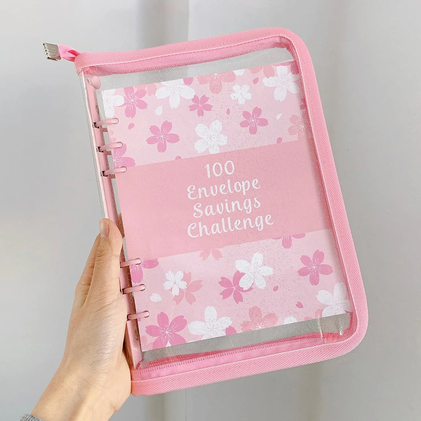 Enveloppes Budget, Planner Budget Cahier Finances Personnelles, Portefeuille Budgétaire, Classeur Budget Fermeture éclair, Rose Cerise