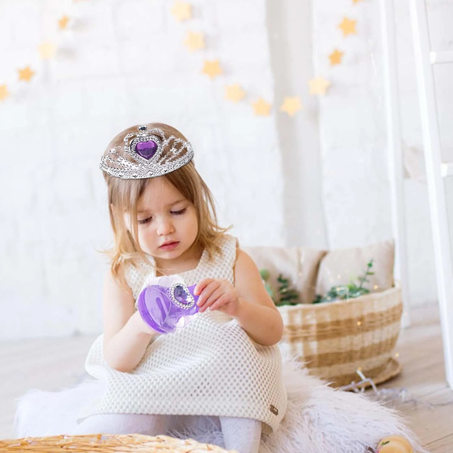 Princesse Chaussures Jeu Rôle Set avec Bijoux Fantaisie pour Filles 3-6 Ans