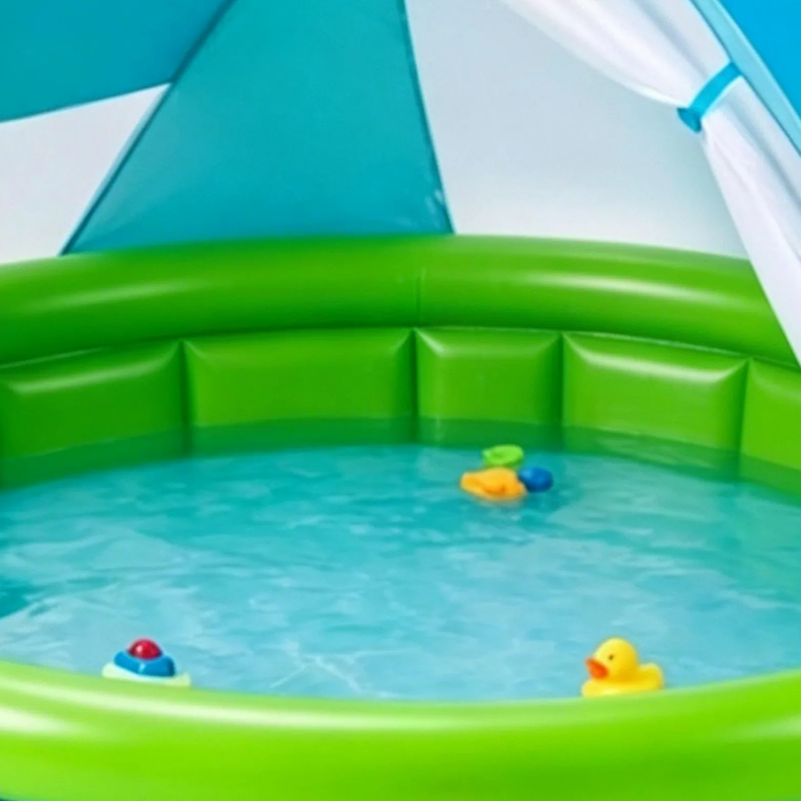 Piscine Gonflable Avec Auvent Jouet Pliable Antidérapant Avec Filet | Piscine gonflable Convient Pour L'Extérieur En Été, La Terrasse, Le Parc, La Plage, Le Jardin Et Les Voyages
