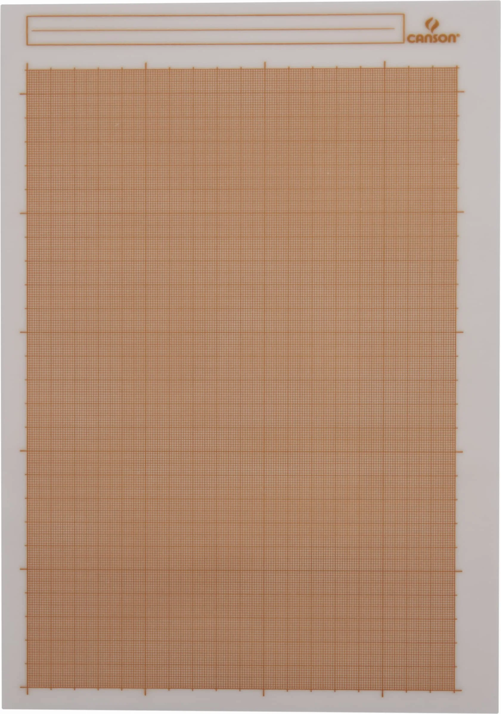 CANSON Papier Calque Millimétré Bistre A4 70g/m² Pochette 12 Feuilles