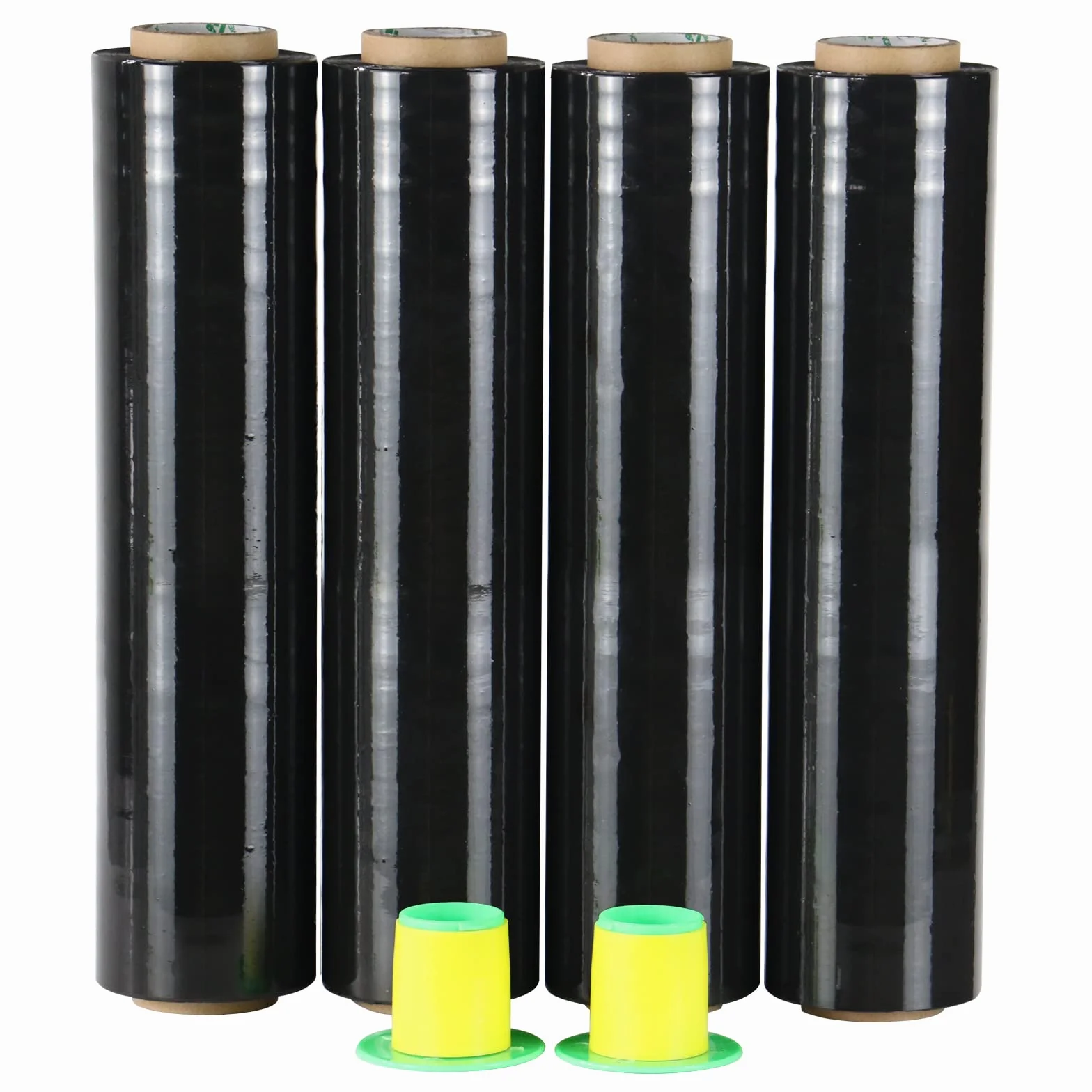 BOMEI PACK Film étirable déménagement 250m x 400mm x 17µm 4 rouleaux avec poignée