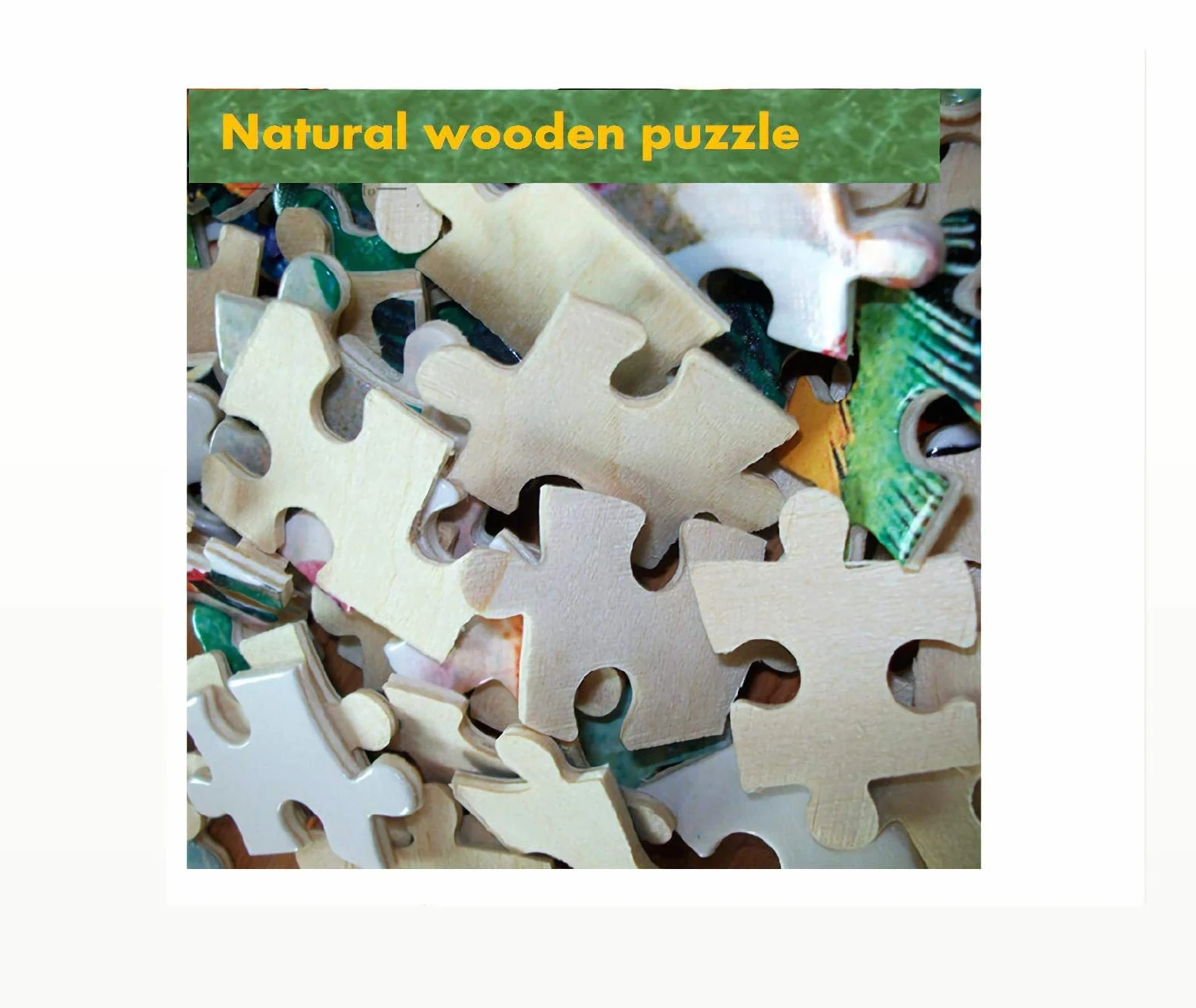 Puzzle 1500 Pièces Adultes Puzzle en Bois DIY Fille Indienne Et Loup des Neiges dans Les Bois d'hiver Puzzle en Bois Décoration Murale Domicile Art Cadeau du Festival 87x57cm