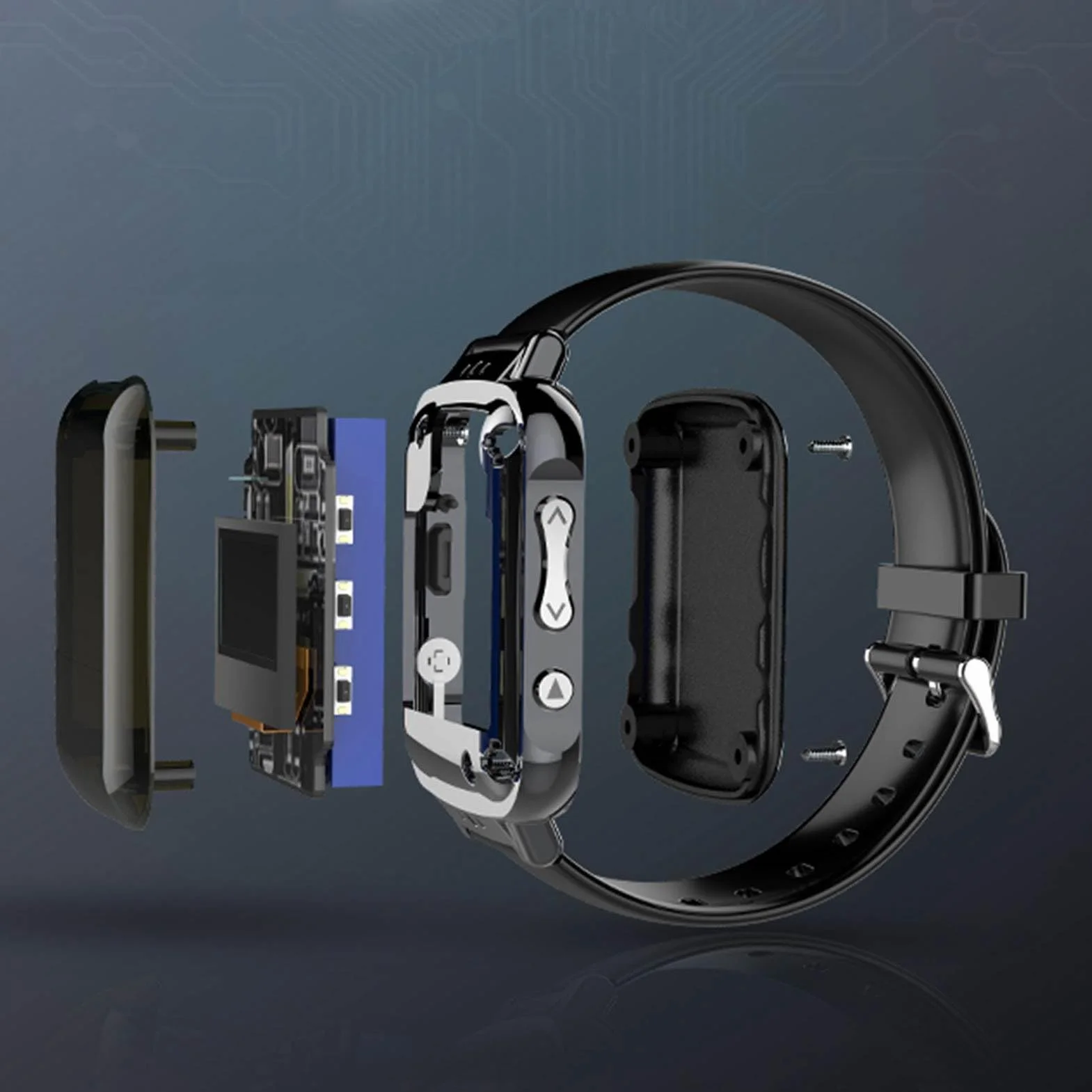 Montre Enregistreur Intelligente Vocale Bluetooth 4.2 avec Lecture MP3 HiFi et Police Blanche