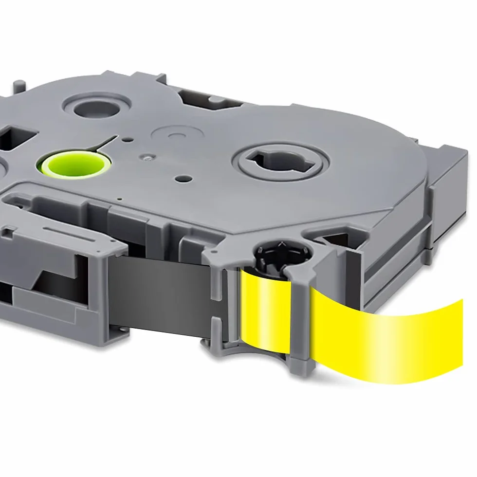 Pristar 12mm Compatible Brother TZe-631 TZ-631 TZe631 Ruban Noir sur Jaune Laminé pour P-touch