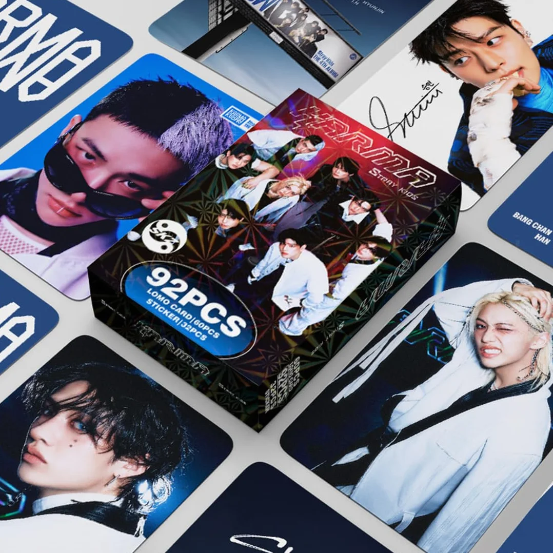 Stray Kids Karma Lot de 60 Photocards Lomo 32 Autocollants SKZ