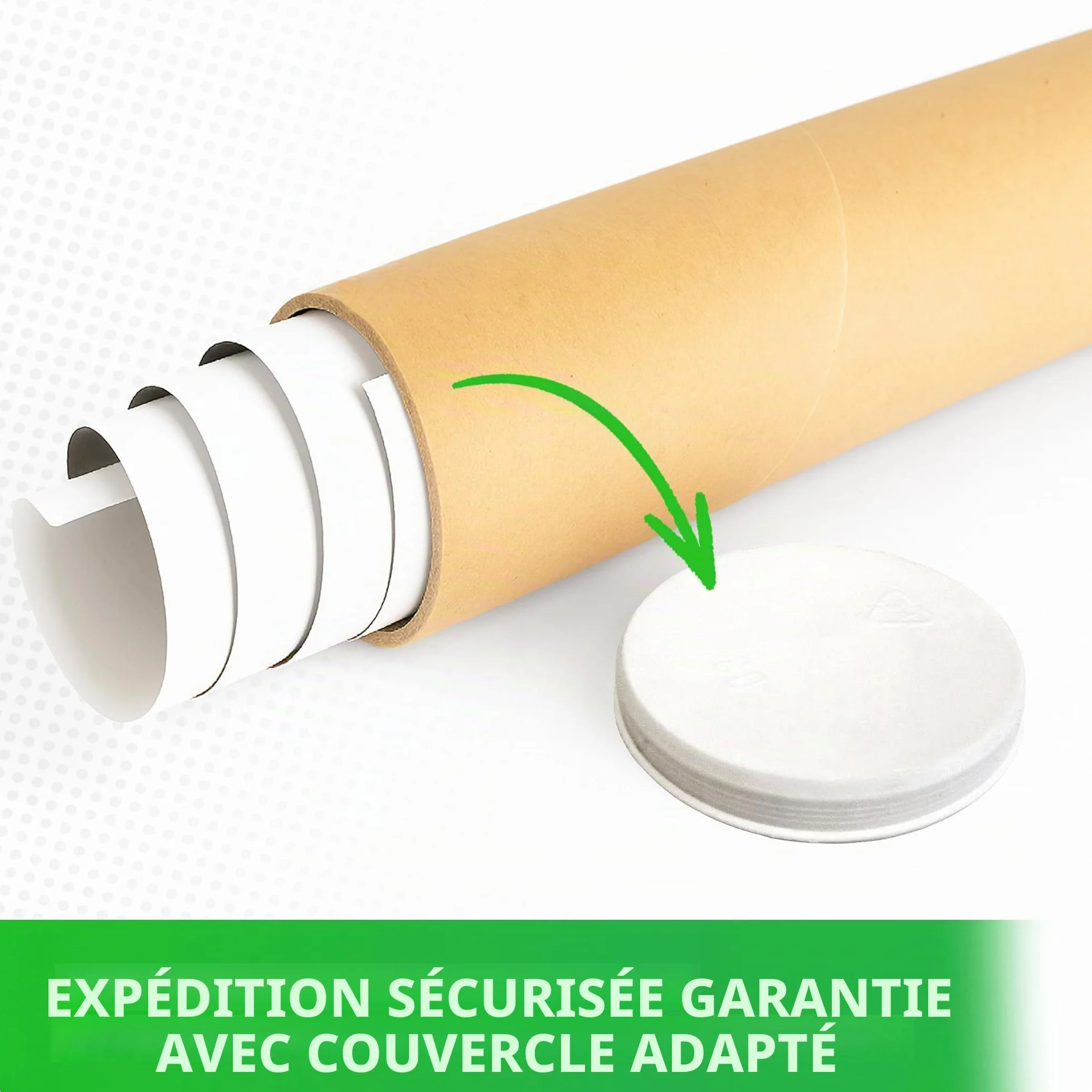 V1 TRADE Rouleau d'expédition 50 x 550 mm pour dessins et affiches