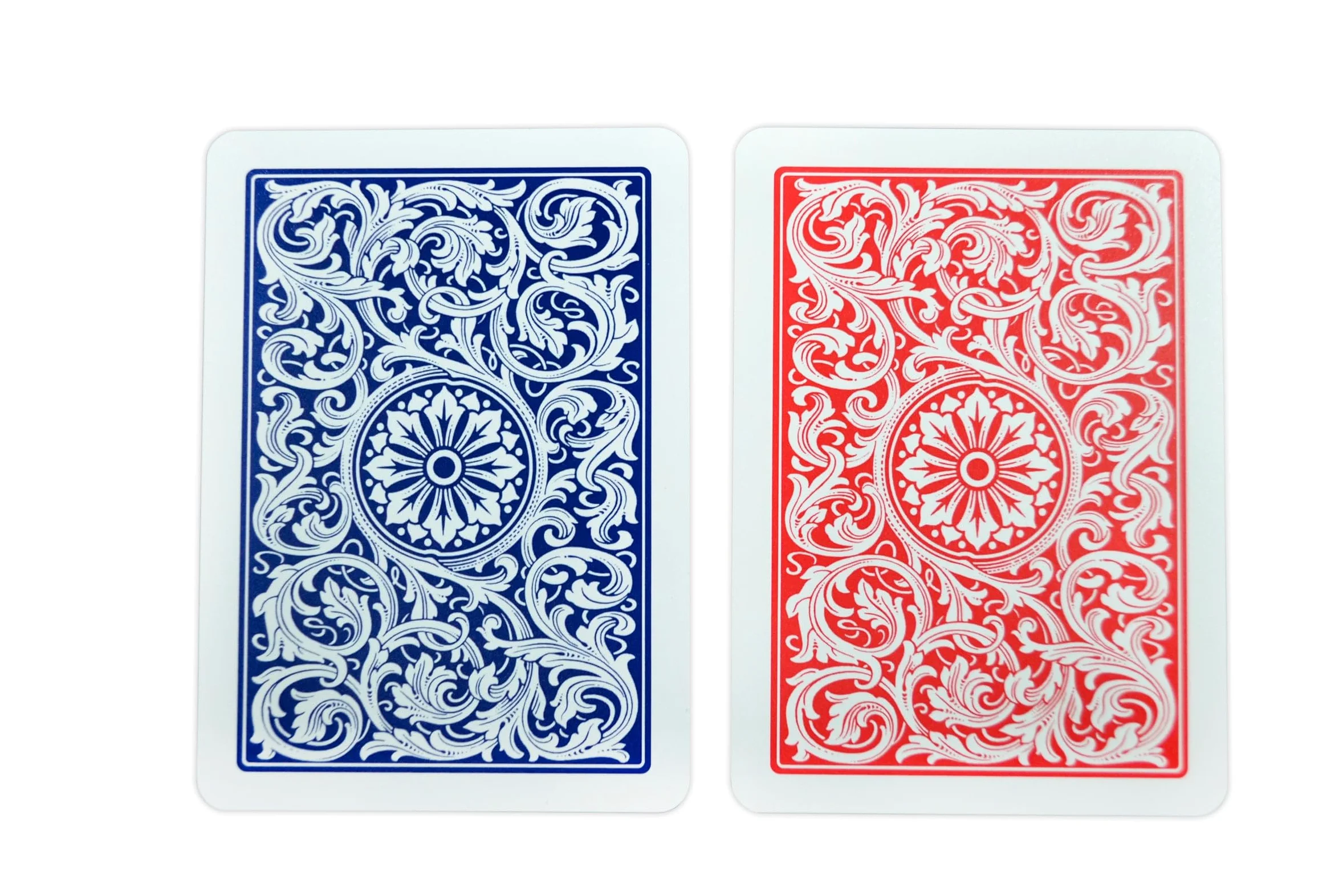 Copag 1546 Design Lot de 6 jeux de cartes 100 % plastique Rouge/bleu