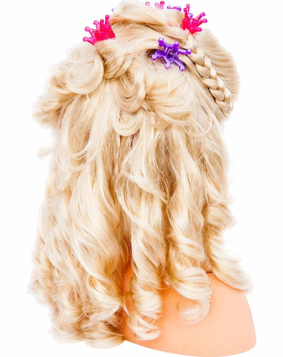 Bayer Design Tête à Coiffer et Maquiller Super Model avec Accessoires, Cheveux blonds