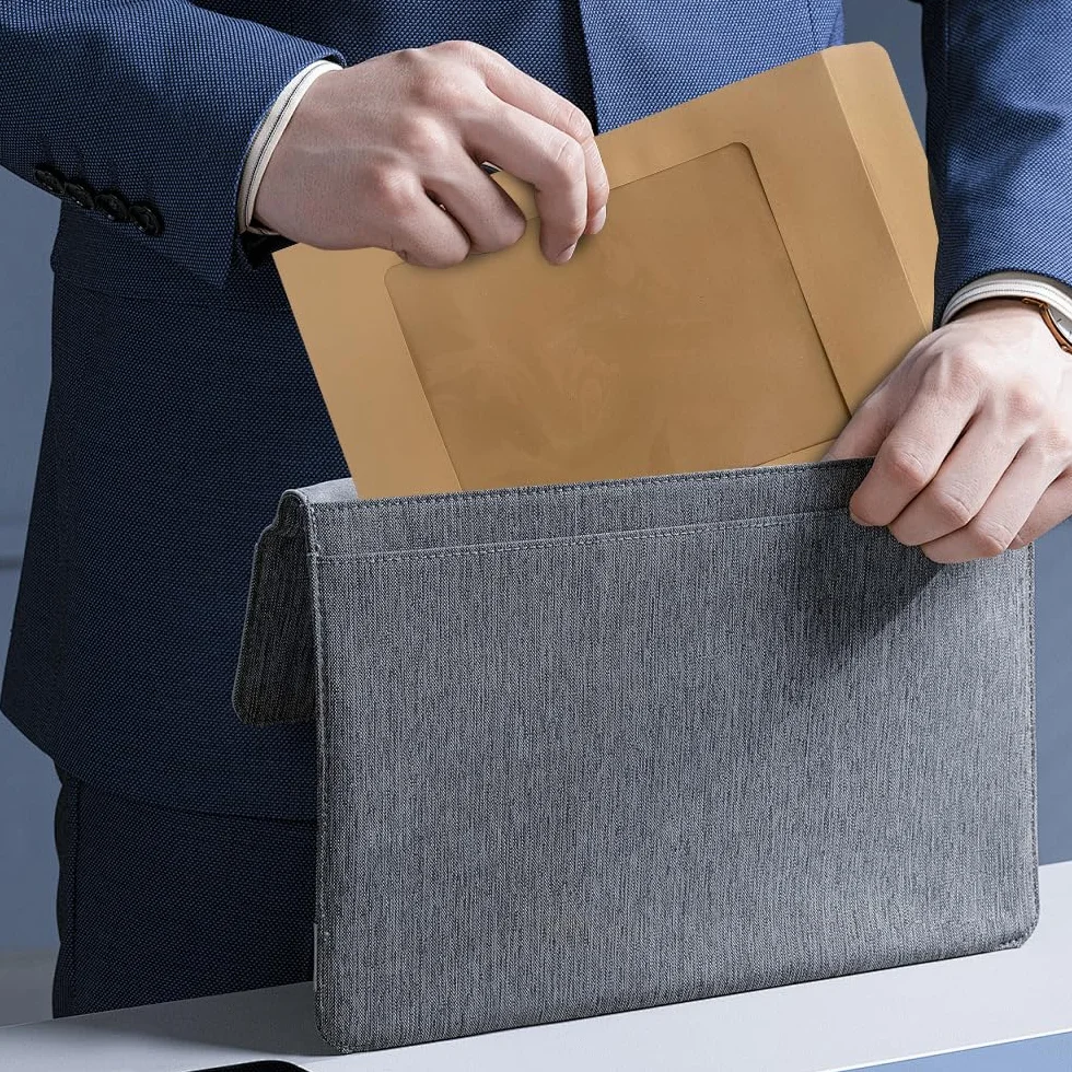 Enveloppes A4 Blanc avec Fenêtre Lot de 15 22.5x32.5 cm