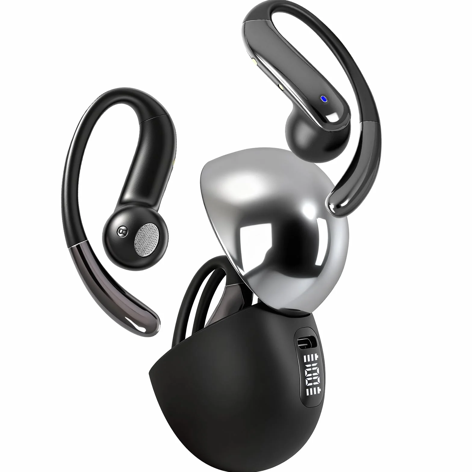 Casque Traducteur Intelligent 164 Langues 4 en 1 Ouvert 7 Modes Traduction Musique Sport Apprentissage Voyage