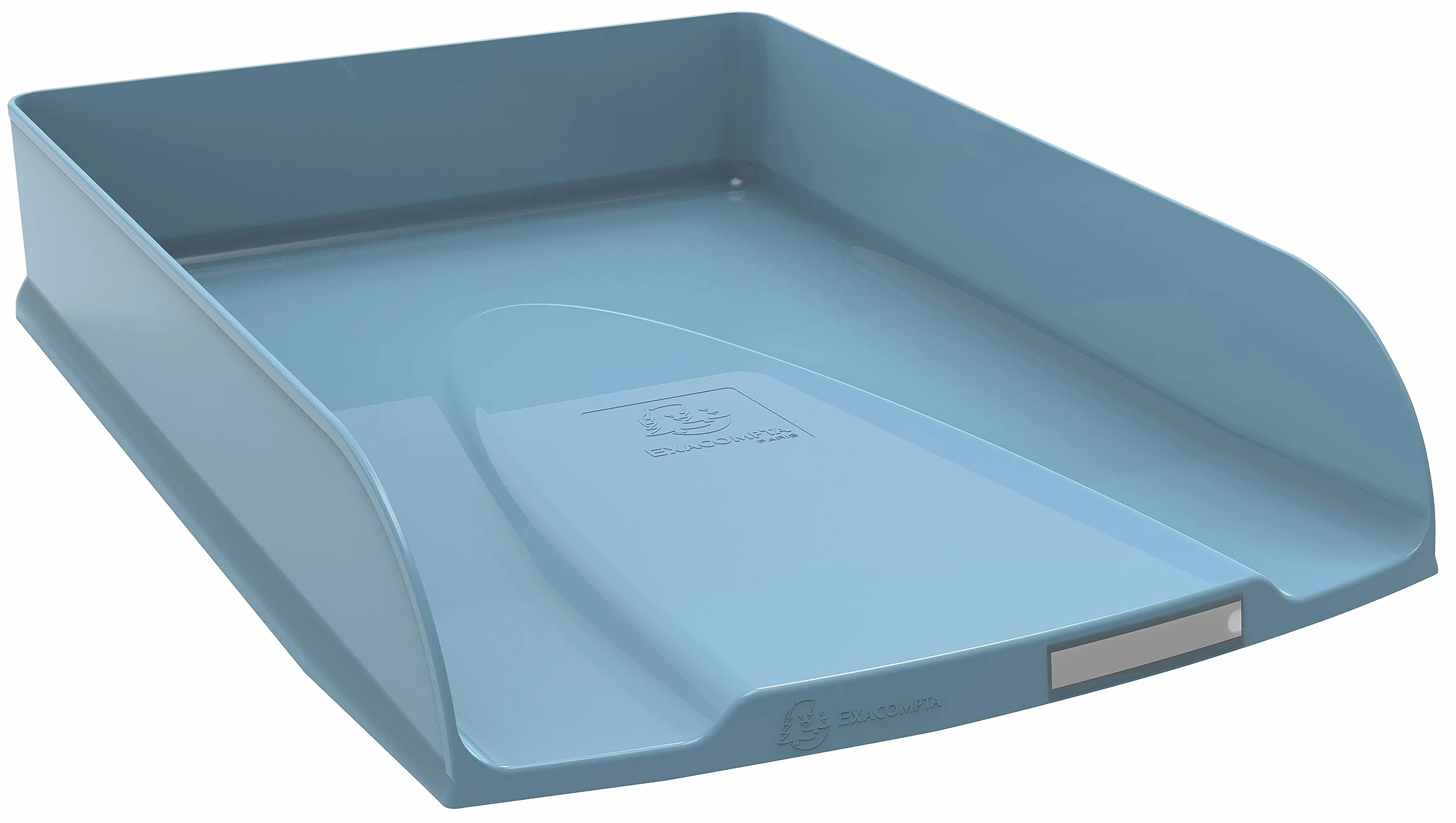 Exacompta corbeille à courrier COMBO STYLI Skandi A4+ 34 x 25 x 6,5 cm bleu givré