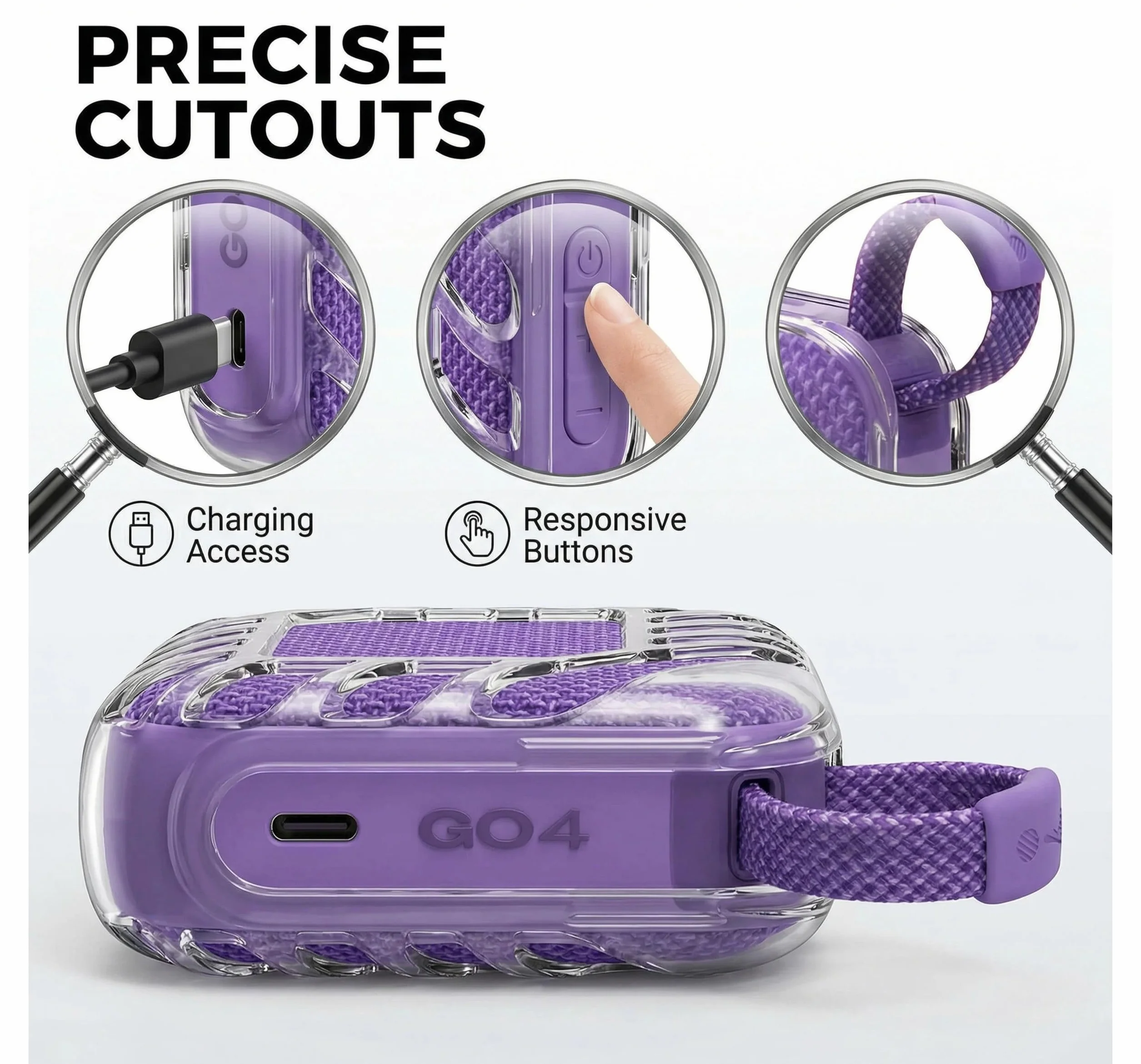 JBL Go 4 Silicone Case Protecteur Haut-Parleur Bluetooth Antichoc