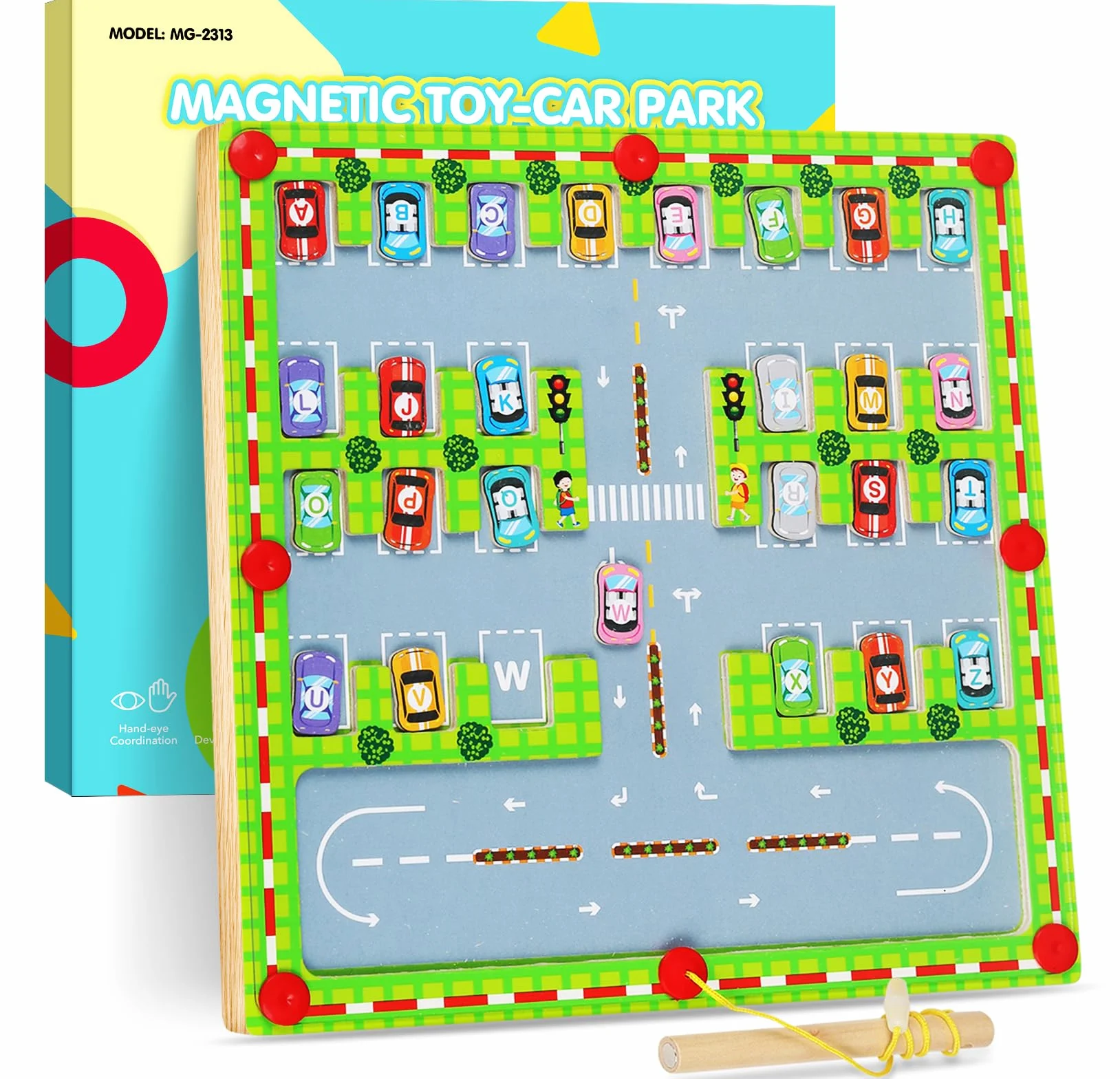 Jouet Montessori Alphabet Labyrinthe Magnétique 3-6 Ans Jeux Éducatif Cadeau Enfant