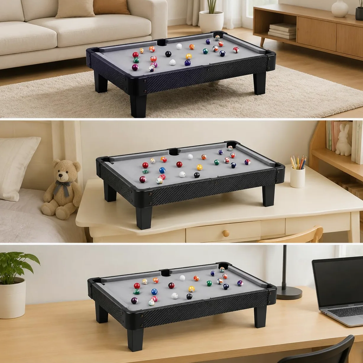 Mini Billard Table Enfant – Jeu Billard d'intérieur pour Enfants